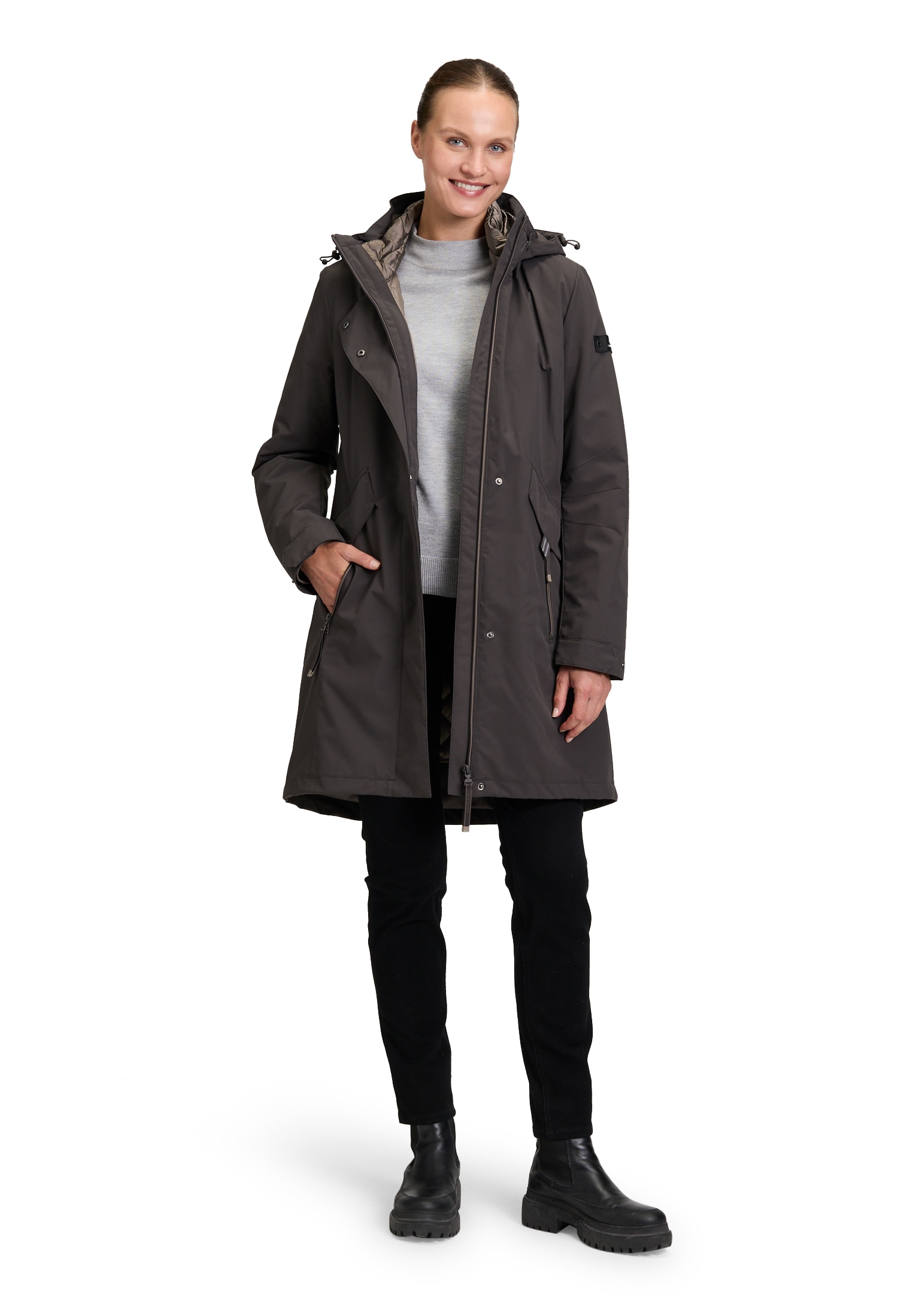 Betty Barclay 3-in-1-Funktionsjacke »3 in 1 Jacke mit abnehmbarer Kapuze«