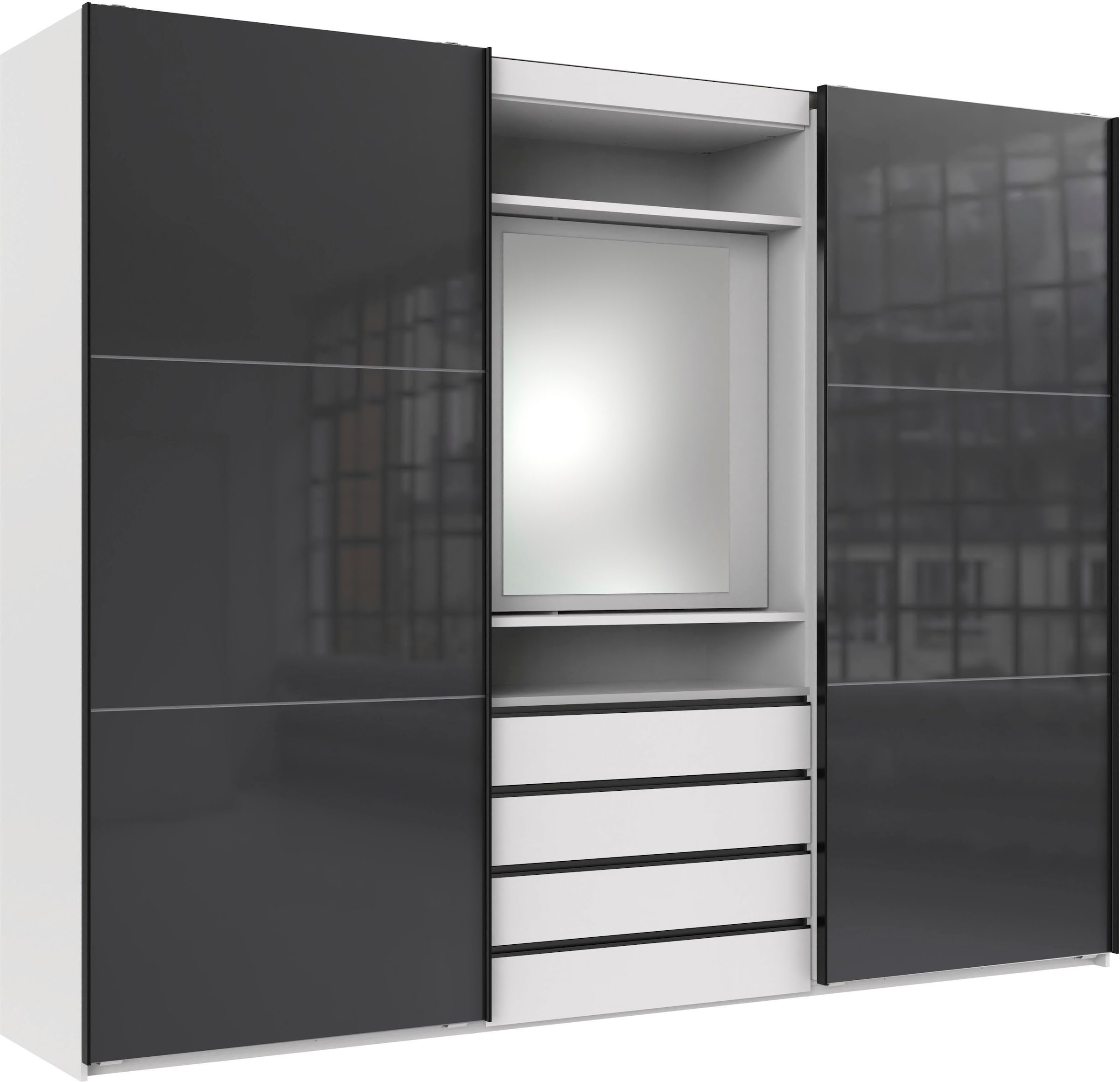Wimex Schwebetürenschrank »Magic by fresh to go«, mit drehbarer Spiegeltür