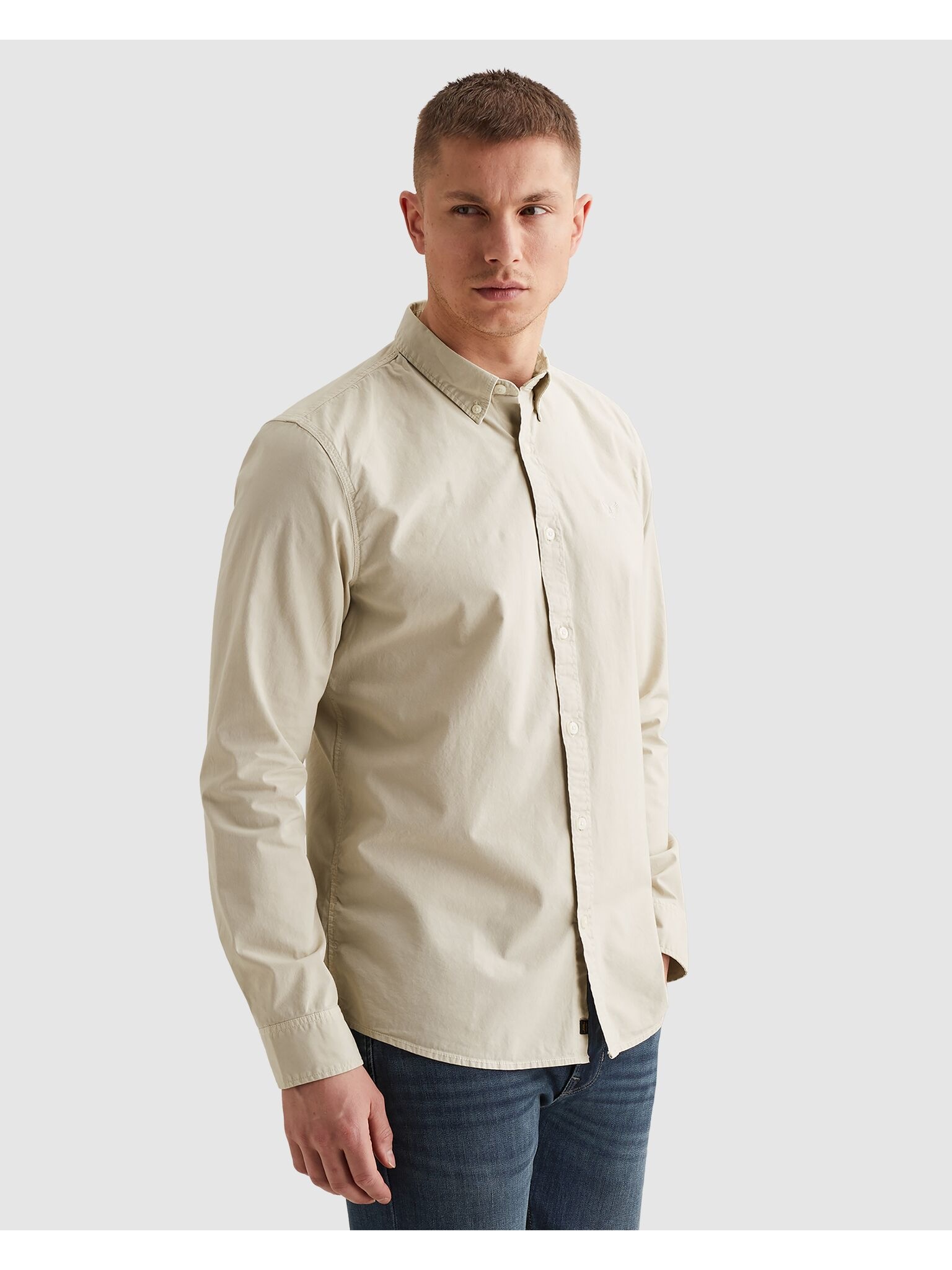 PME LEGEND Langarmhemd Button-down-Kragen