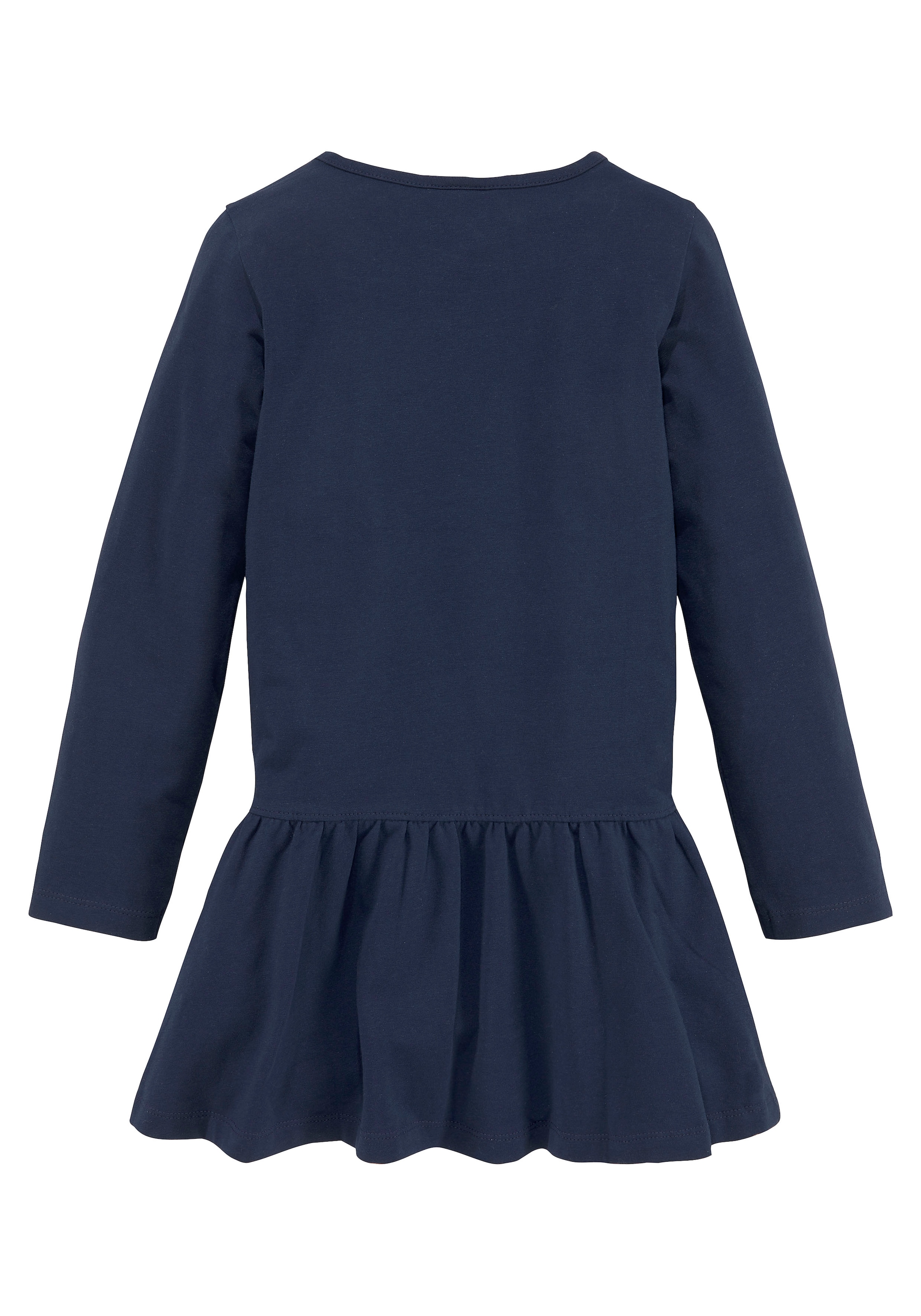 KIDSWORLD Jerseykleid »HAPPY GLITZER TAG«, kniefreie Länge, verspielter Look, aus Baumwollmischung