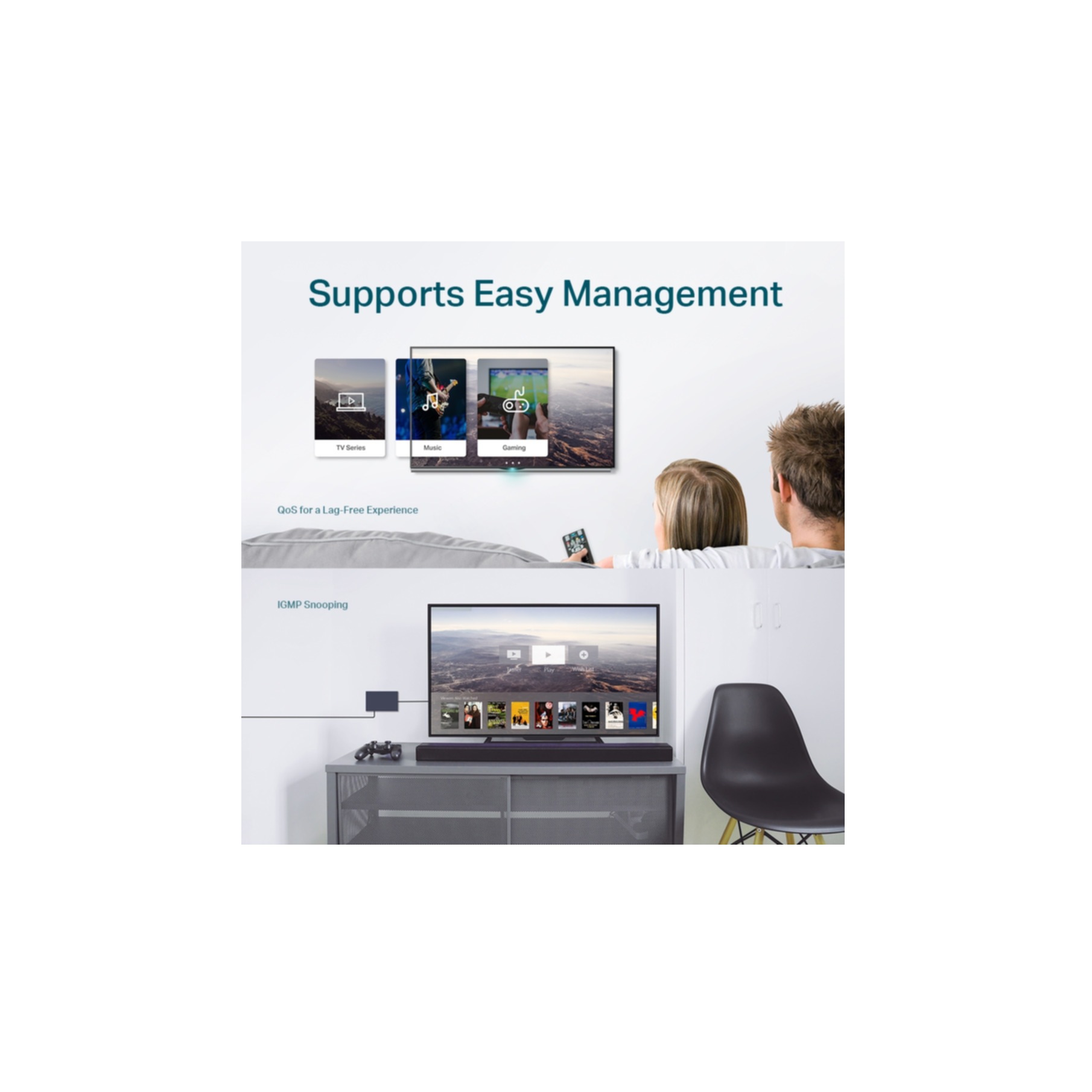 TP-Link Netzwerk-Switch »TL-SG108E«