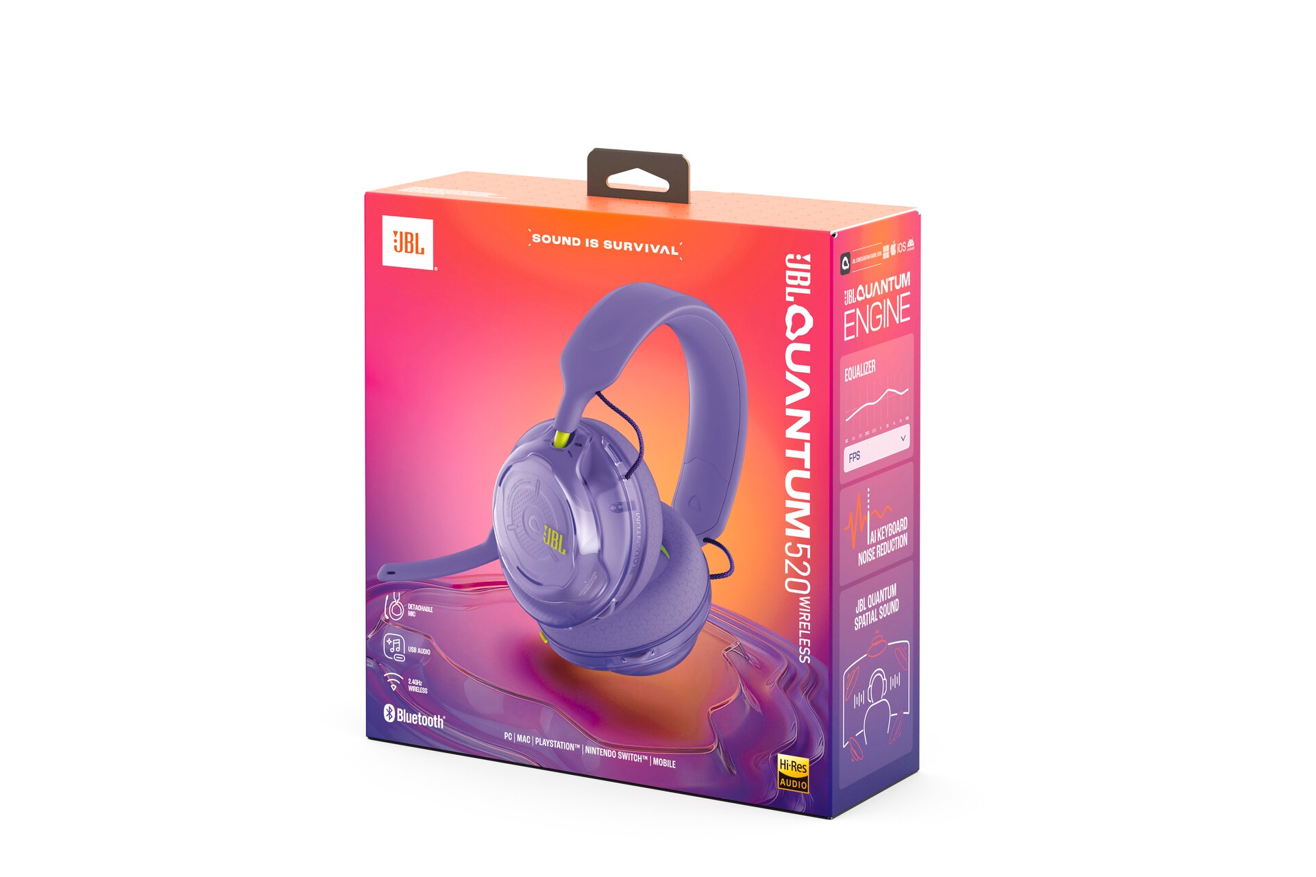 JBL Gaming-Headset »Quantum 520« A2DP Bluetooth Freisprechfunktion