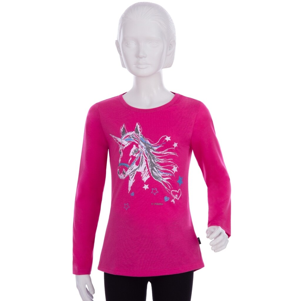 Trigema Longsleeve »TRIGEMA Langarmshirt mit großem Glitzermotiv«