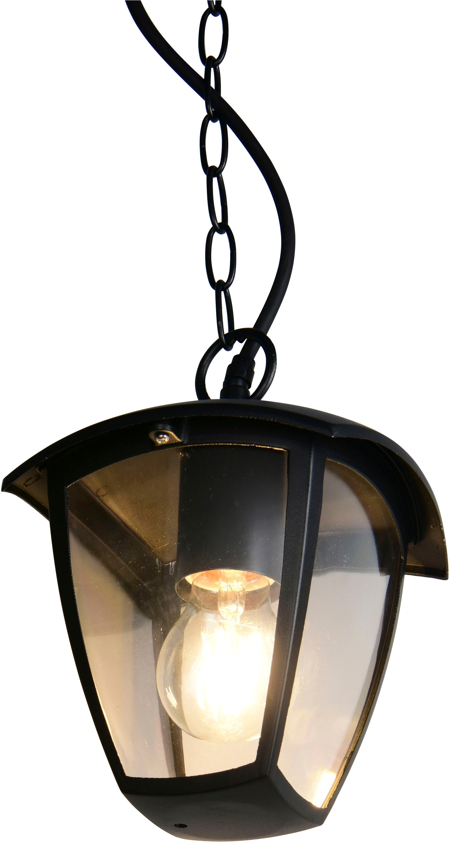 TRIO Leuchten Außen-Deckenleuchte »VENTA, Outdoor Pendelleuchte 1-flammig, exkl 1x E27 max 10W, IP44« E27 1 Stk. warmweiß - kaltweiß Terrassen Hängelampe, Pendelleuchte Garten max Höhe 82cm