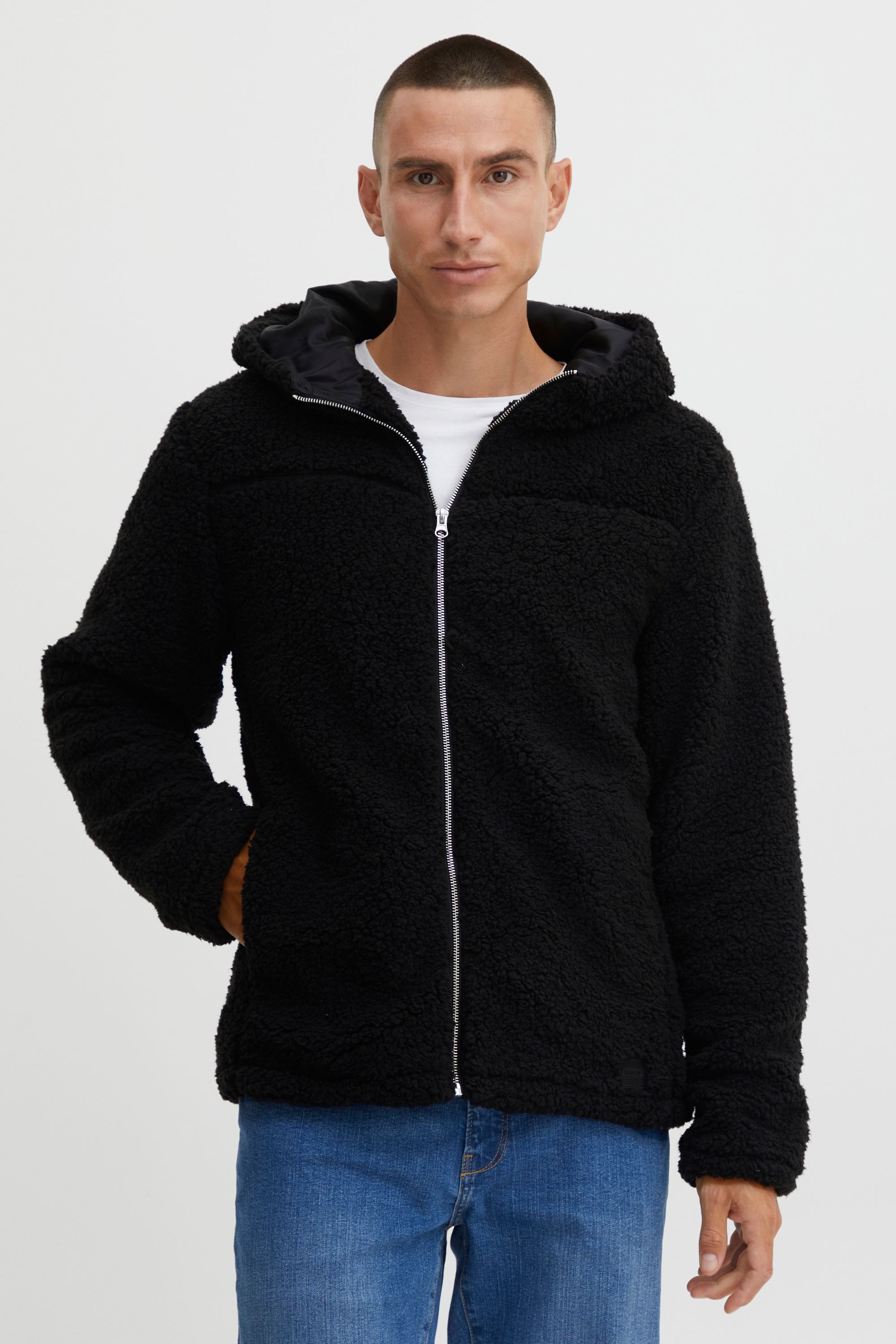 !Solid Fellimitatjacke »Fellimitatjacke SDThimo«, mit Kapuze