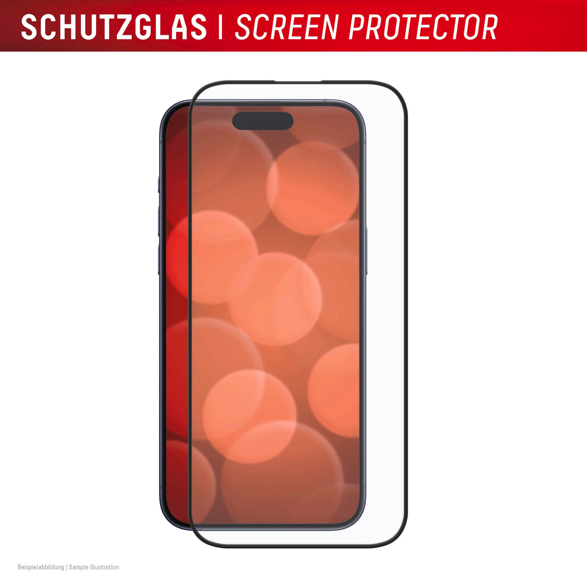 Displex Displayschutzglas »Premium Glass Full Cover«, für Apple iPhone 16, (1 St.), Displayschutzfolie, Schutzfolie, Bildschirmschutz, kratz- & stoßfest