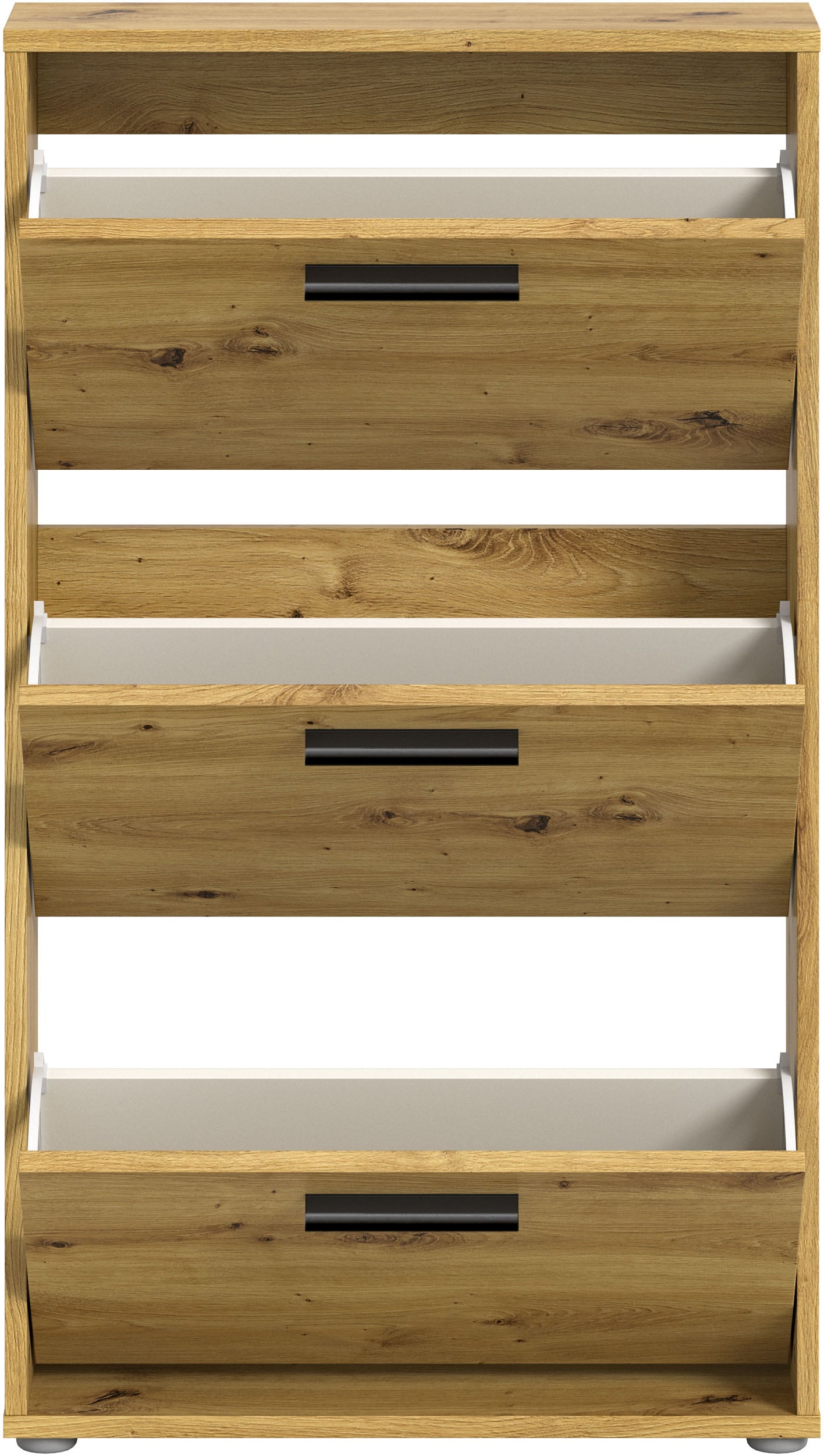 HBZ Schuhkommode »Sam«, (1 St.), Schuhkipper, Schuhschrank mit 3 Klappen, BxHxT 59x103x17cm