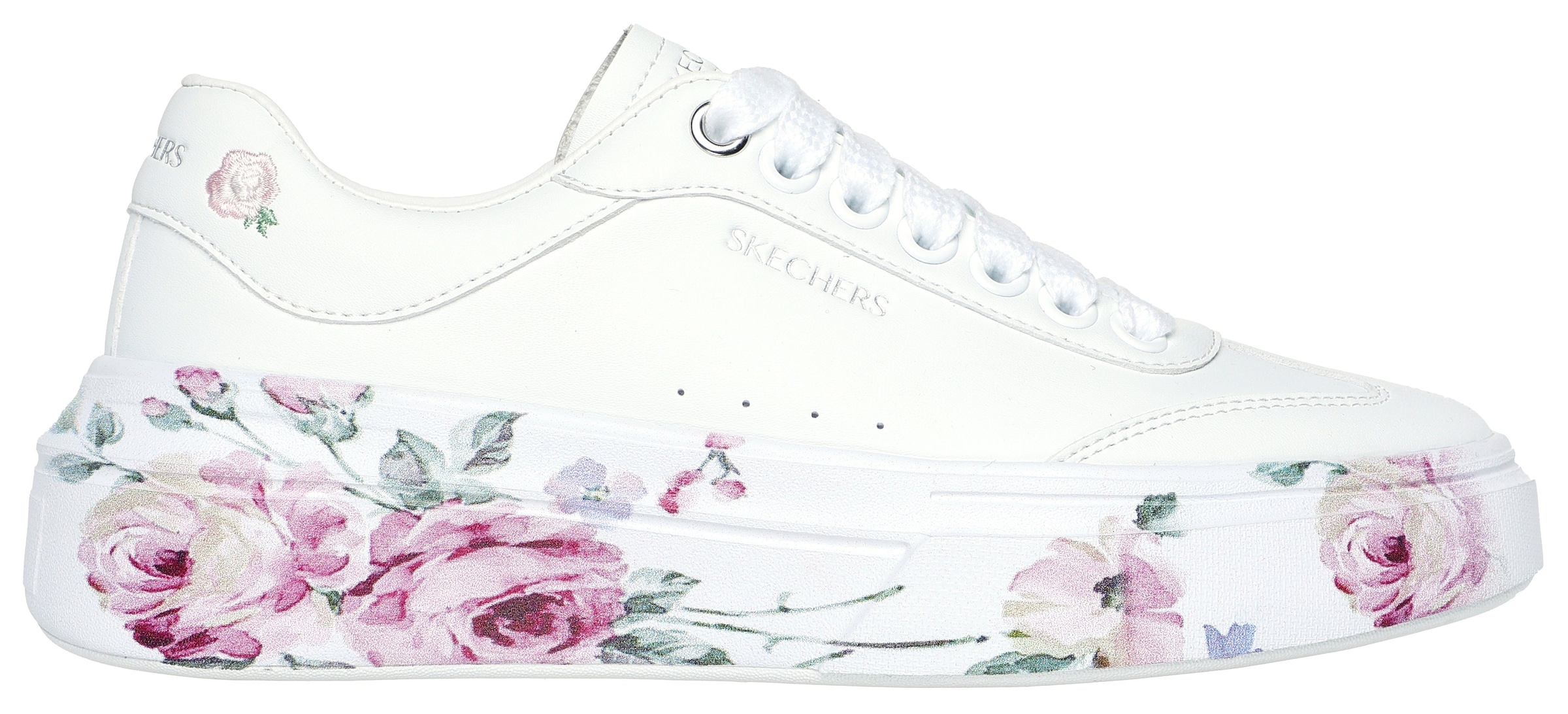 Skechers Sneaker »CORDOVA CLASSIC-PAINTED FLORALS«, Retro Sneaker, Schnürschuh mit Memory Foam
