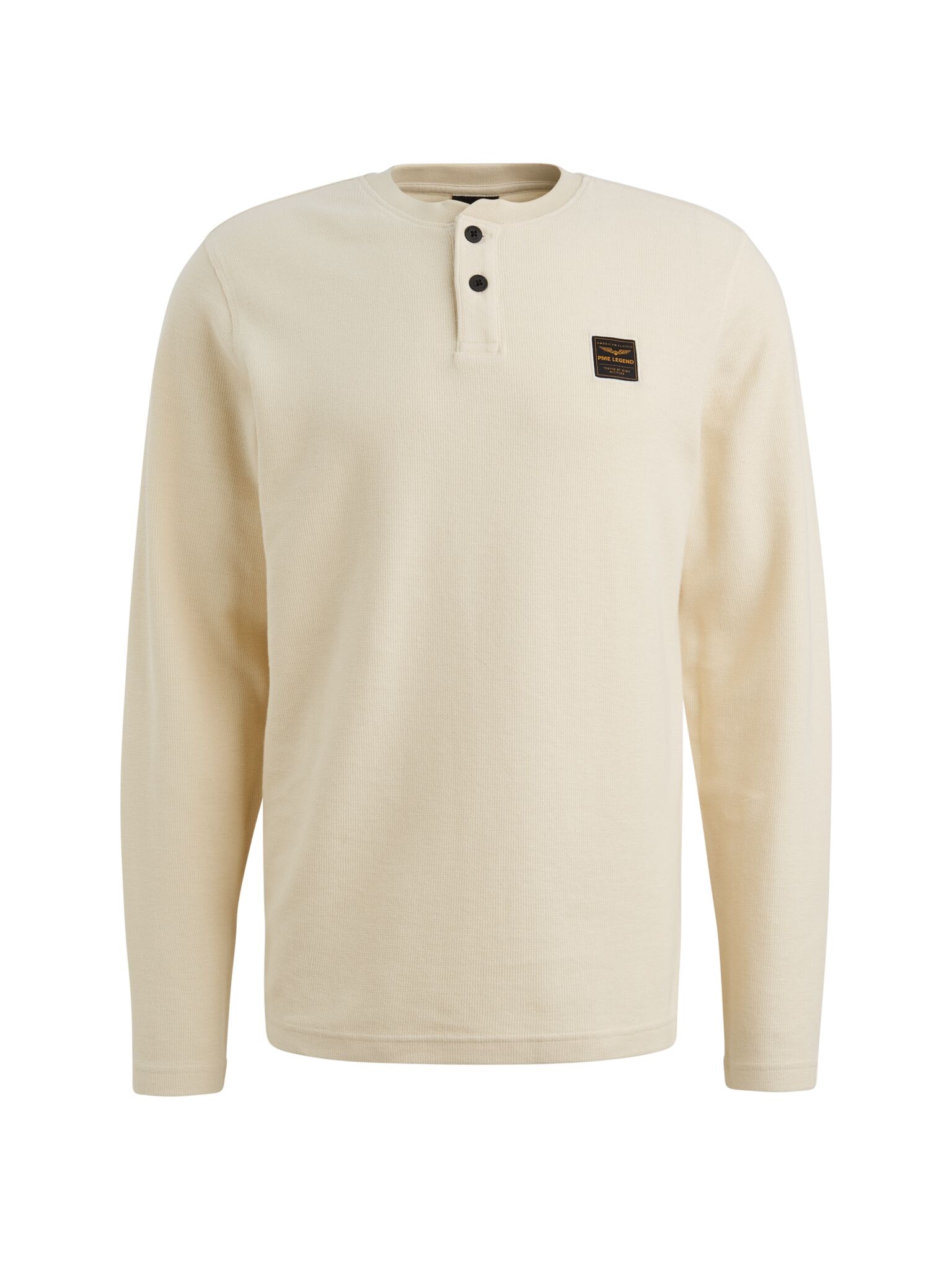 PME LEGEND Henleyshirt mit Logo-Badge
