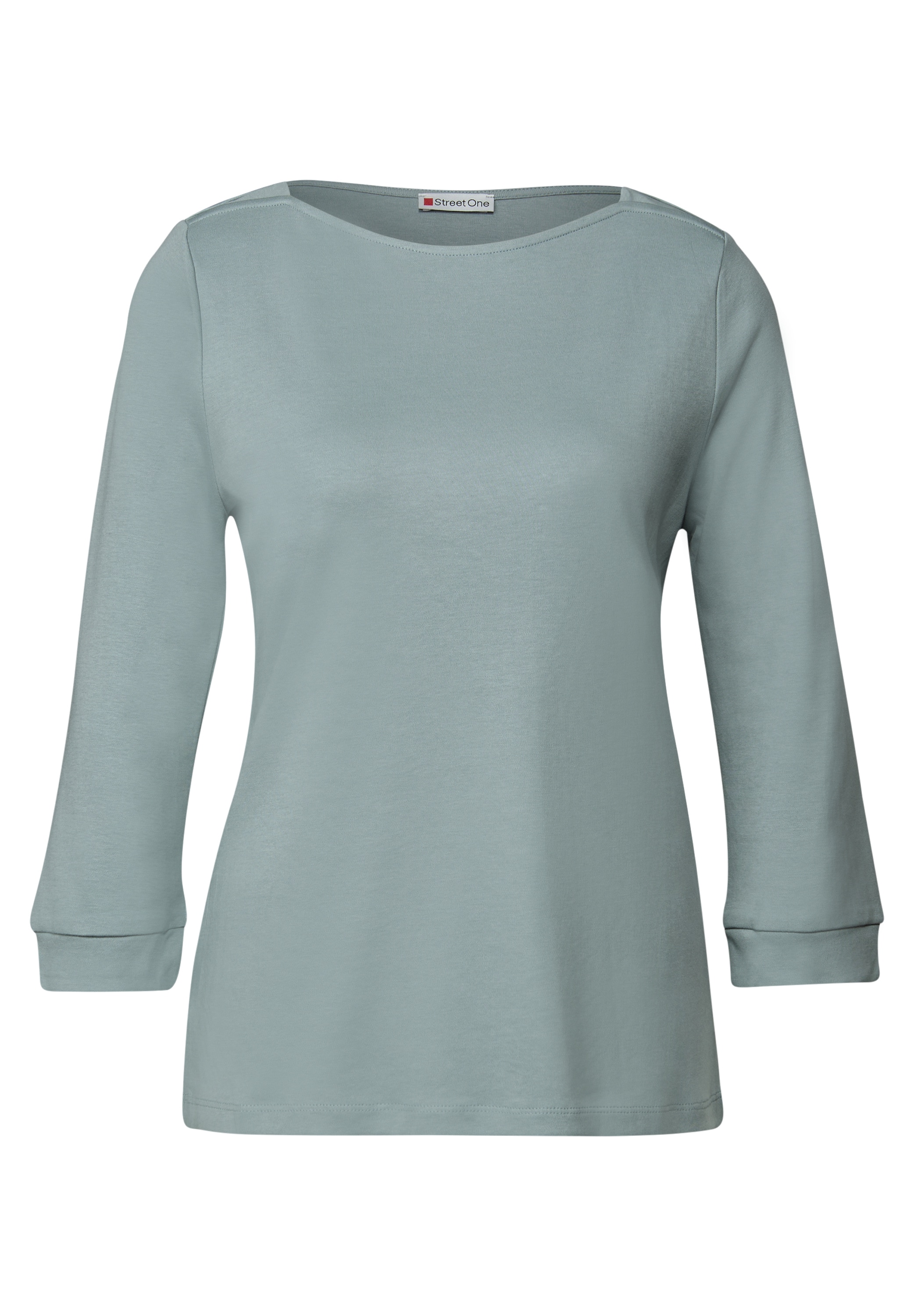 STREET ONE 3/4-Arm-Shirt, U-Boot-Ausschnitt und 3/4-Ärmel mit Bündchen
