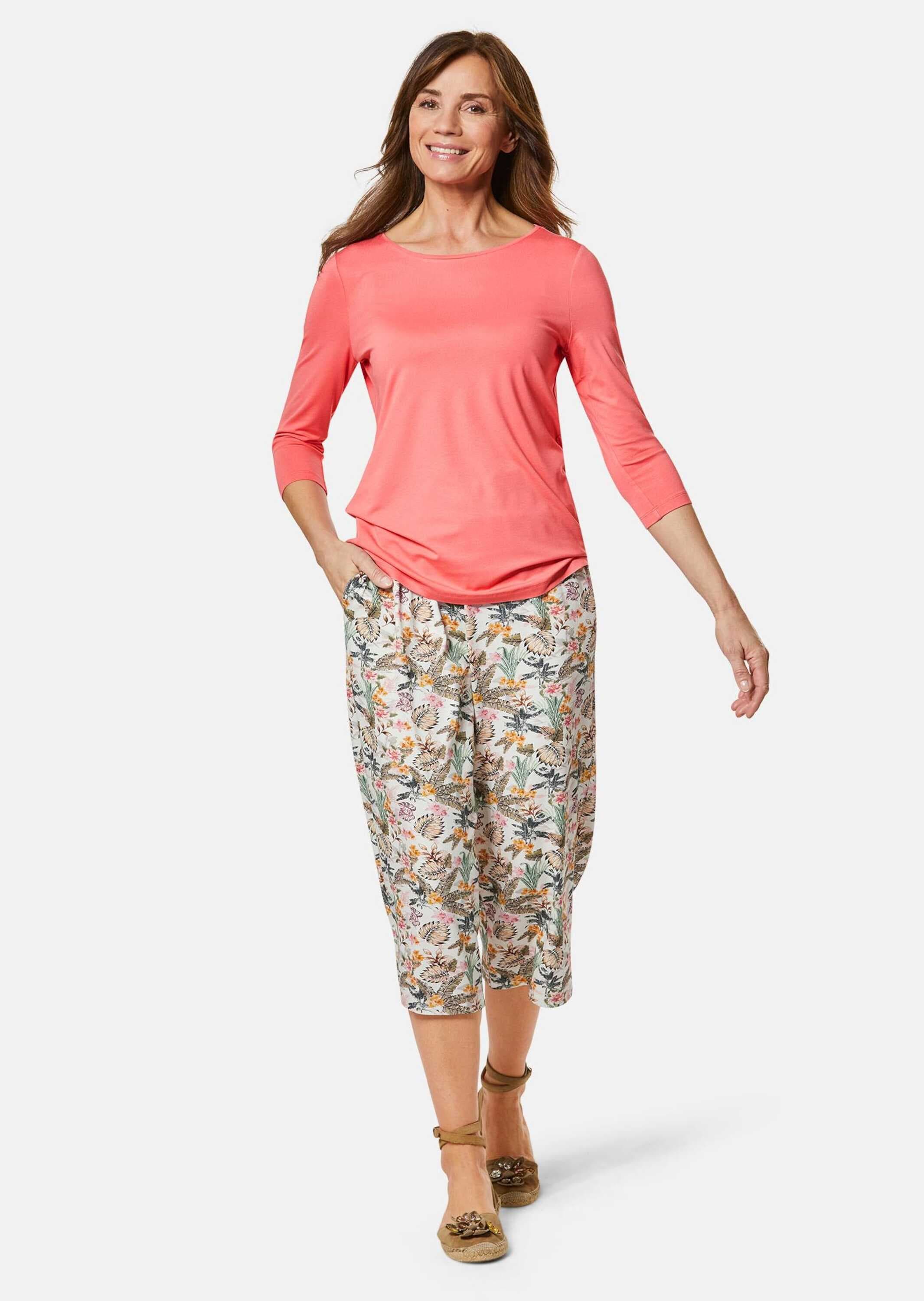 GOLDNER 3/4-Arm-Shirt »Trageangenehmes Viskoseshirt mit Elasthan« Ohne