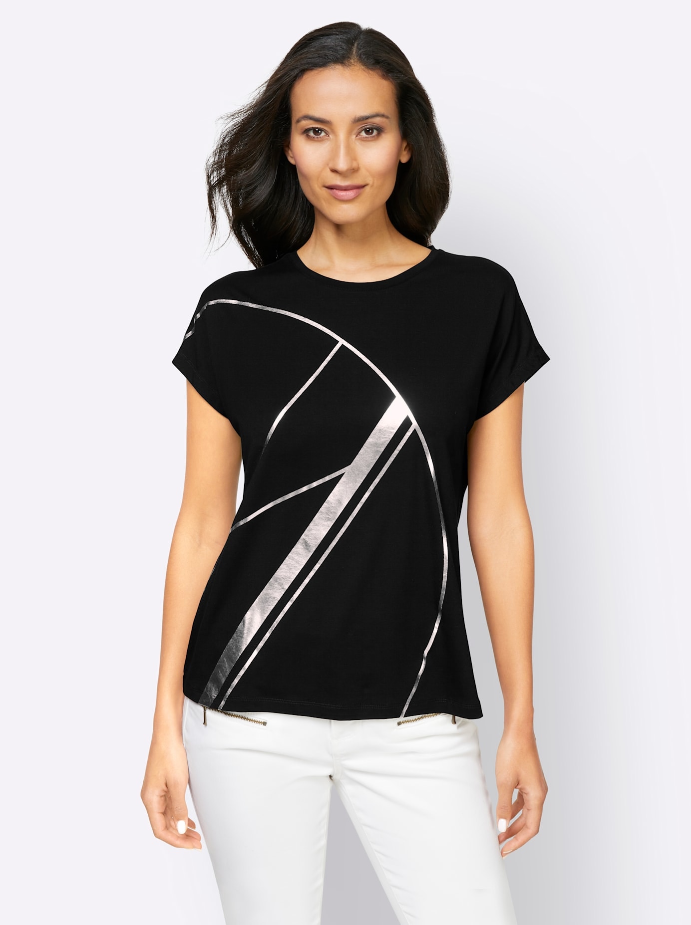 heine Rundhalsshirt »Shirt«, (1 tlg.)