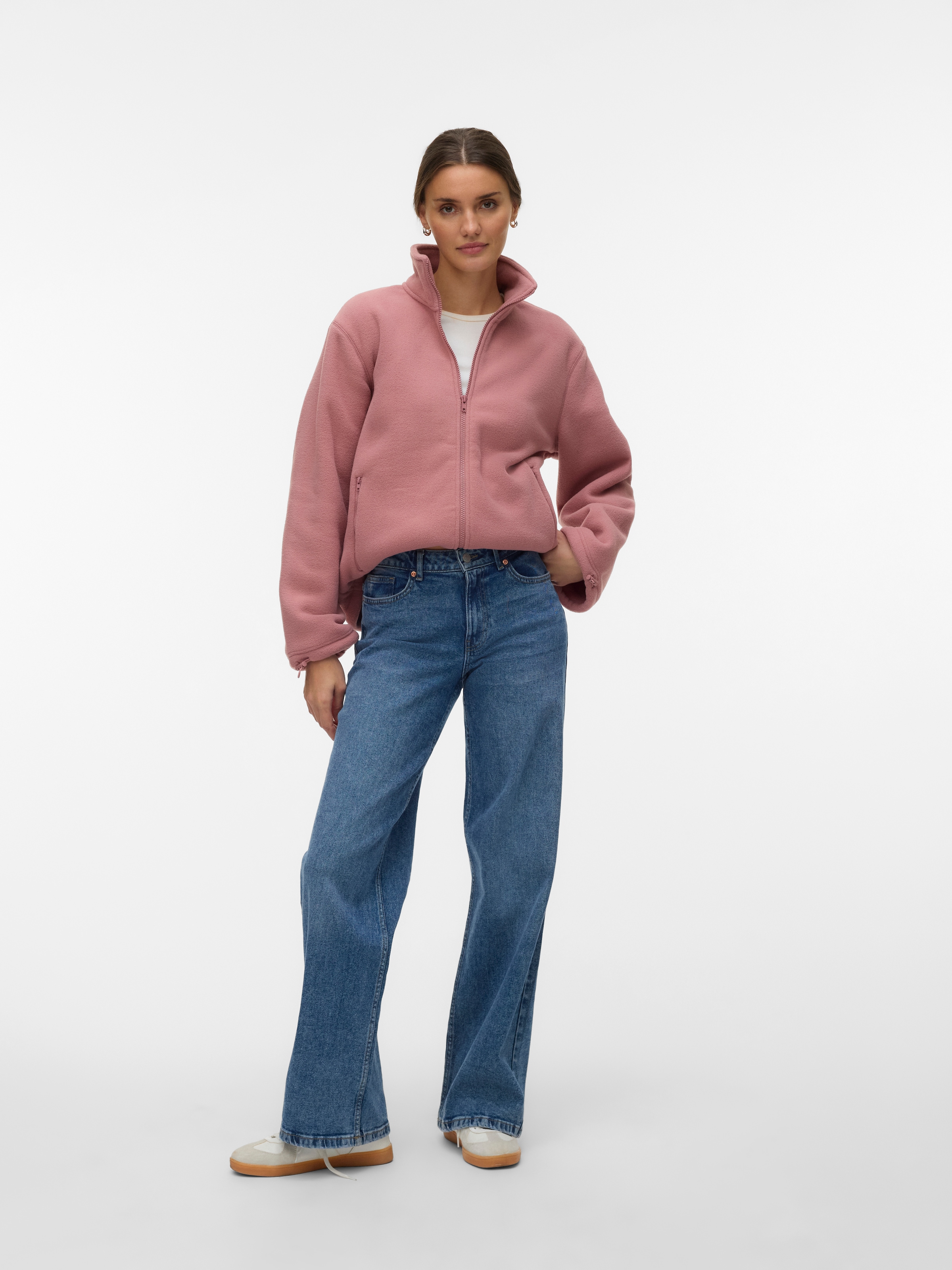 Vero Moda Fleecejacke »VMJANNIE LS FLEECE ZIP JACKET EXP« Kunstfaser