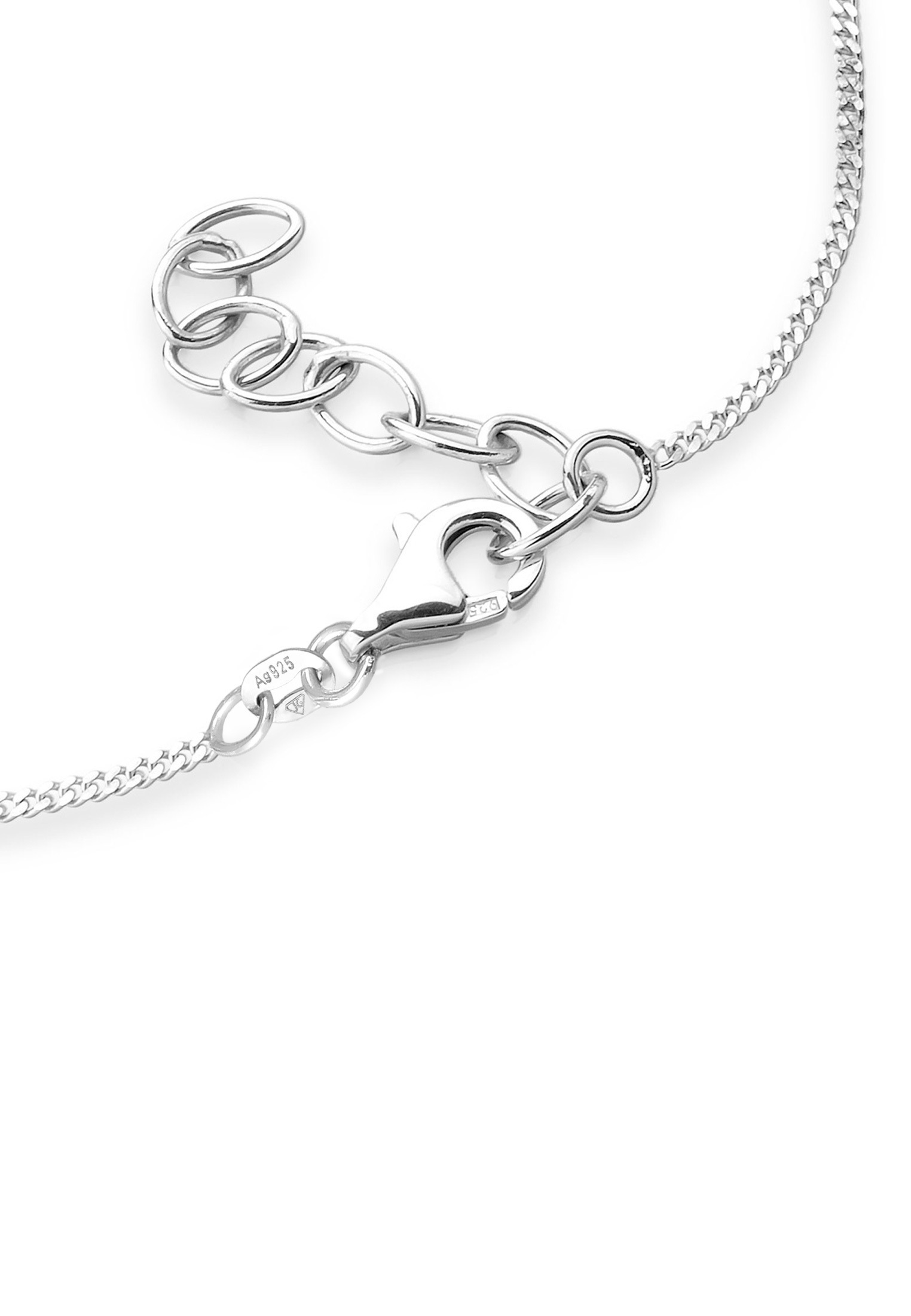 Elli Fußkette »Fußschmuck Fußkettchen 925 Silber, mit Kristallen von Swarovski®«