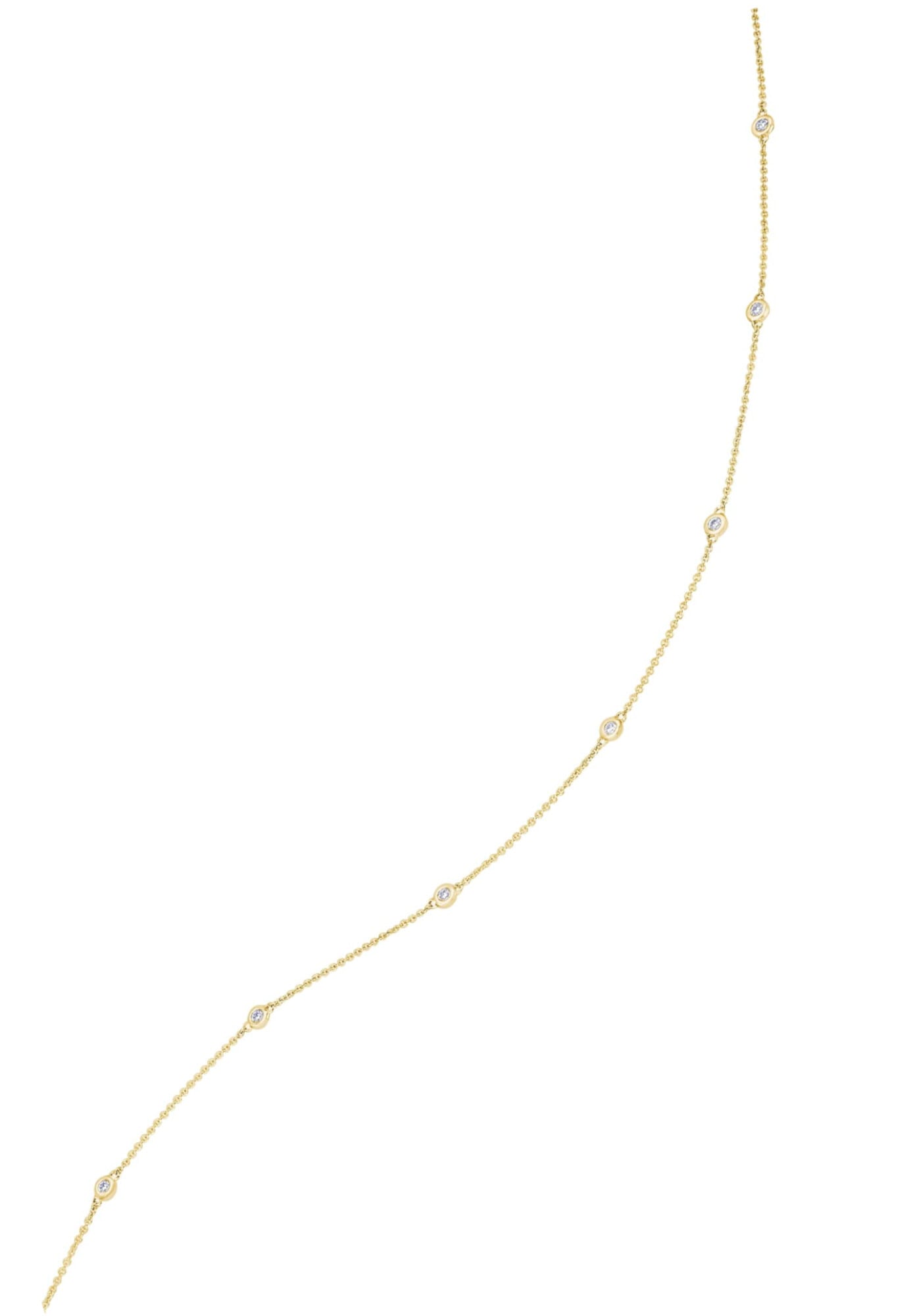 Goldkette »0,25 ct Diamant Brillant Halskette Rundankerkette aus 585 Gelbgold  45 cm«