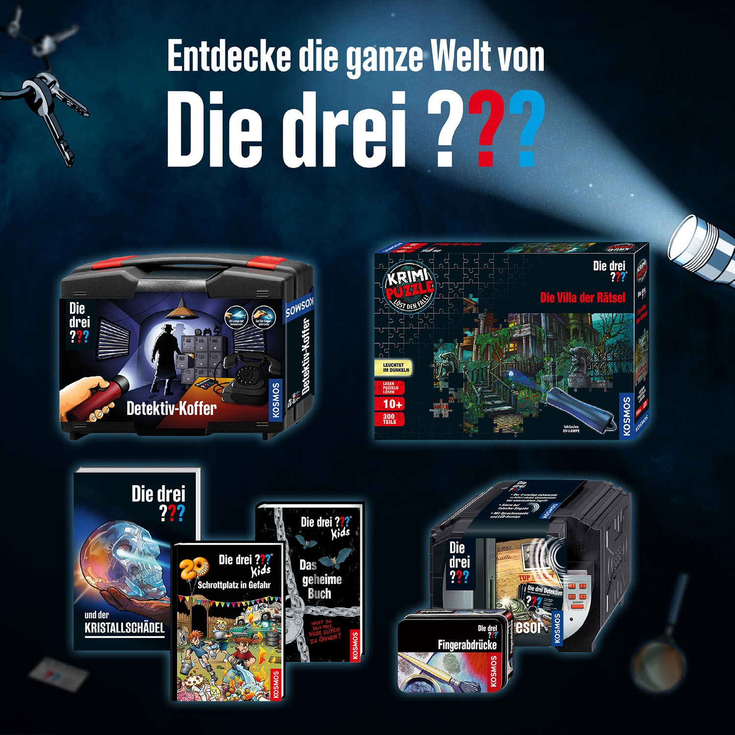 Kosmos Experimentierkasten »Die drei ??? Geheime Spardose«