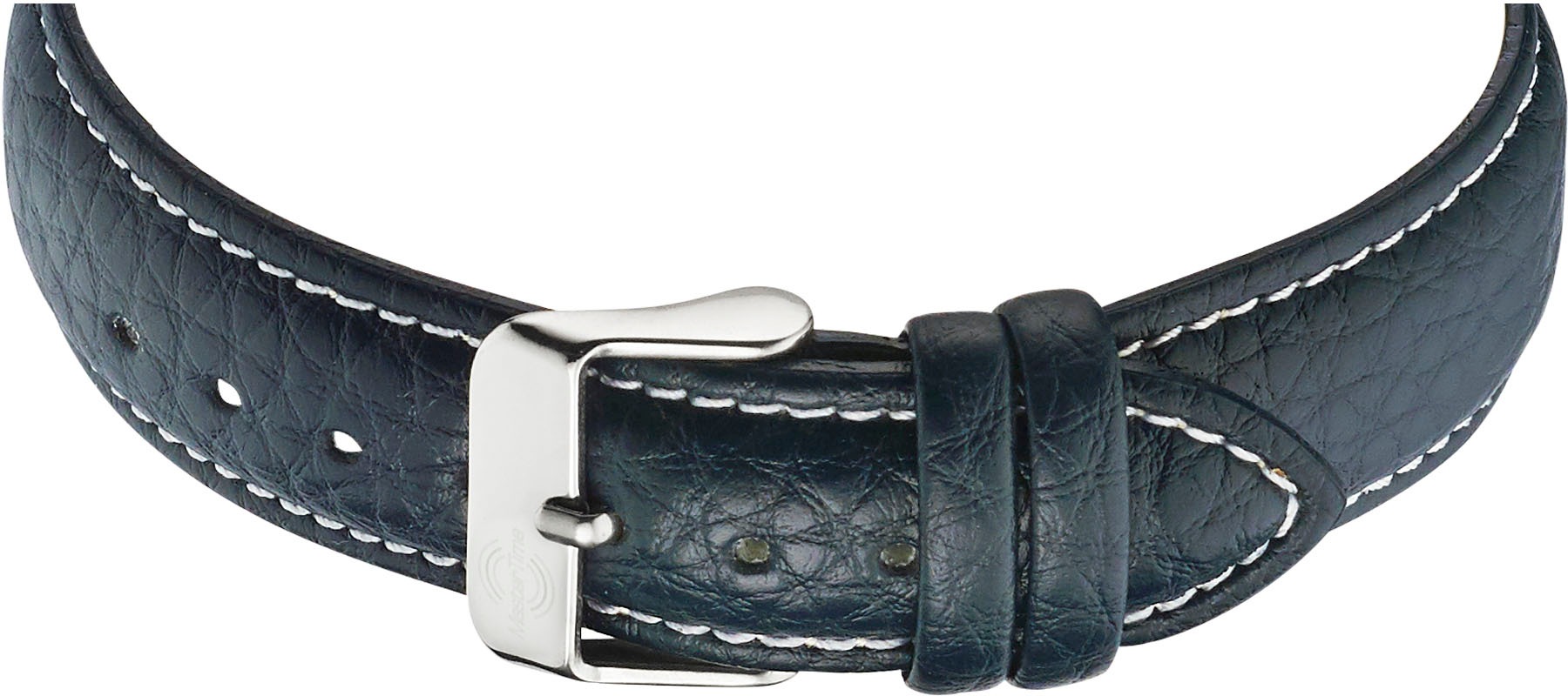 MASTER TIME Funkuhr »Basic«, Armbanduhr, Quarzuhr, Herrenuhr, Datum, Leuchtzeiger, Lederarmband