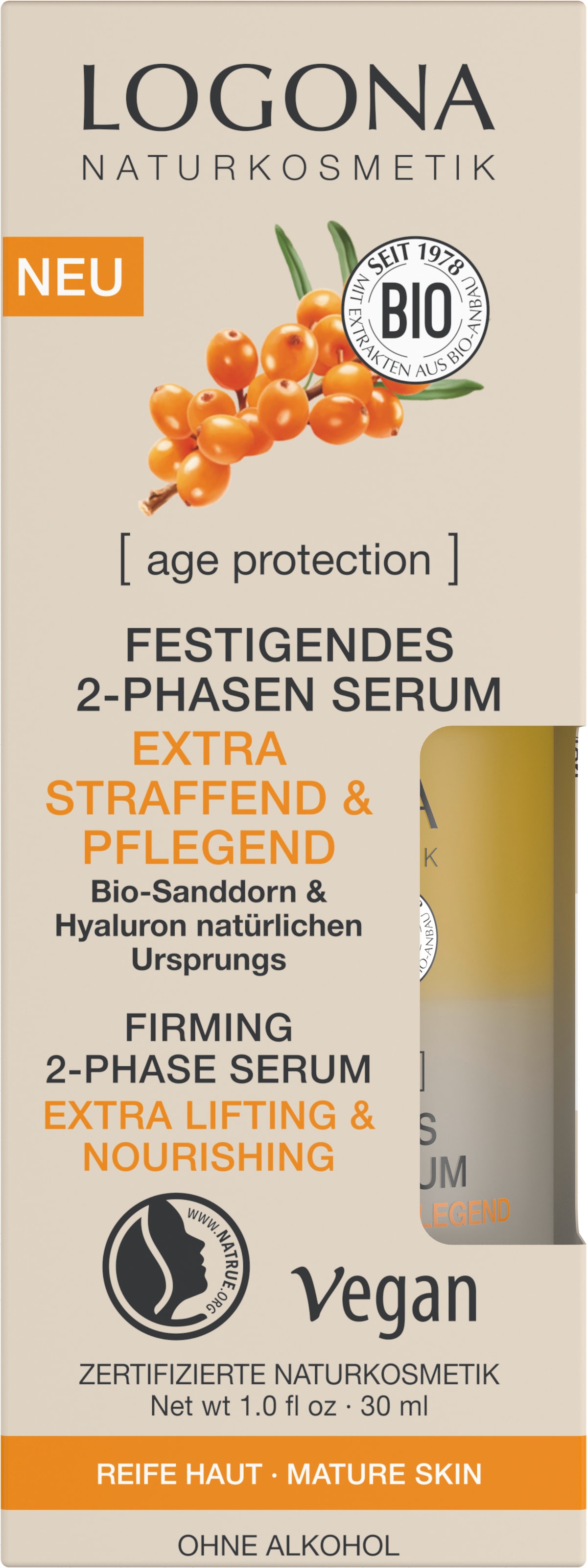 LOGONA Anti-Falten-Serum »age protection Festigendes 2-Phasen-Serum«