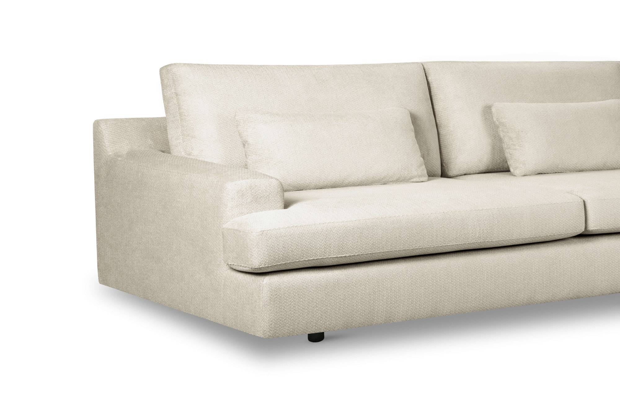 Home affaire Big-Sofa »Evelle 3 Sitzer Maxi« 237 cm, tiefe Sitzfläche, Lounge-Sitzkomfort, Struktur, Breitcord
