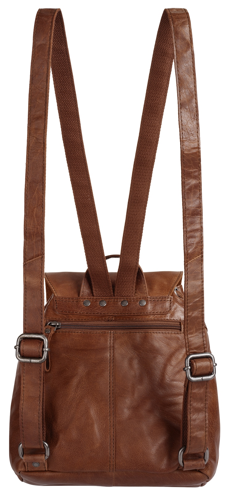 Spikes & Sparrow Cityrucksack »SPIKES & SPARROW Damen echt Leder« echt Leder