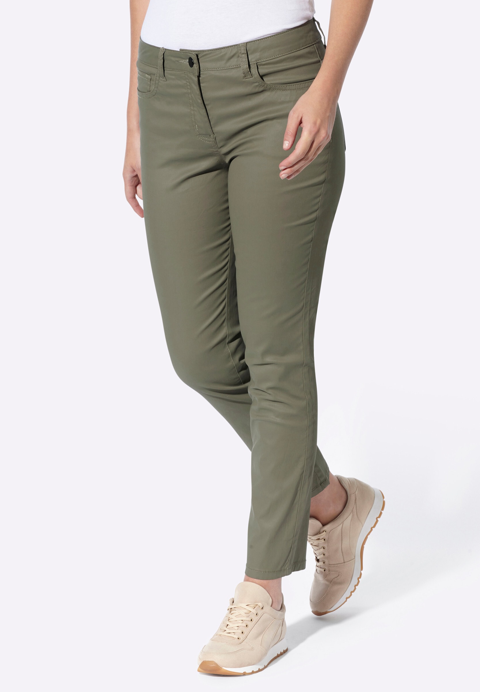 heine 5-Pocket-Hose »Hose 5-Pocket-Hose mit Glanz-Beschichtung«