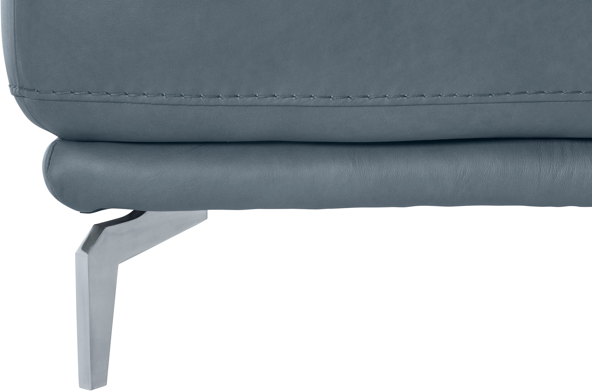 W.SCHILLIG Hocker »montanaa«, mit Metallfüßen in Silber matt, Breite 71 cm