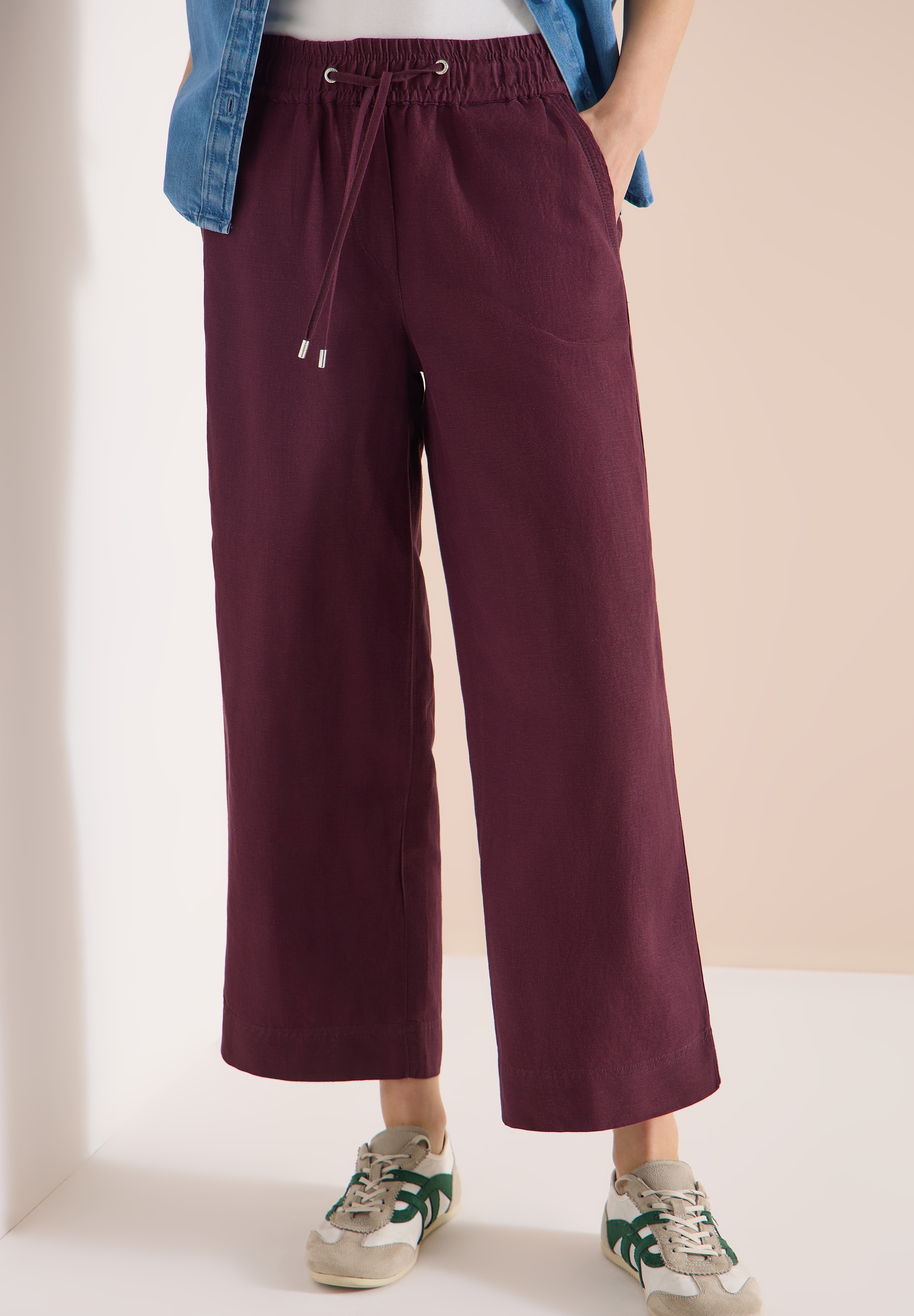 Cecil Stoffhose »Style Neele«  mit Gummizug und aus Leinen-Viskose-Mix
