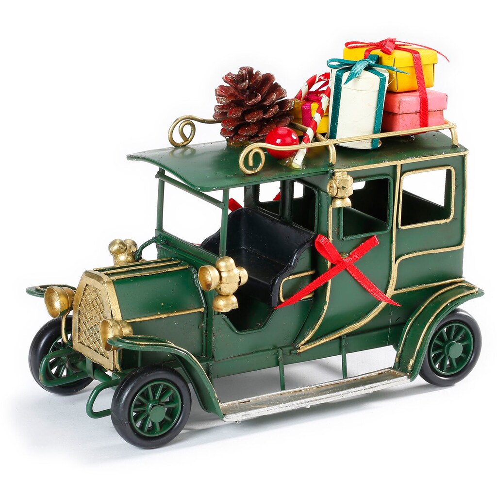 CHRISTMAS GOODS by Inge Weihnachtsfigur »Oldtimer mit Geschenken, Weihnachtsdeko«