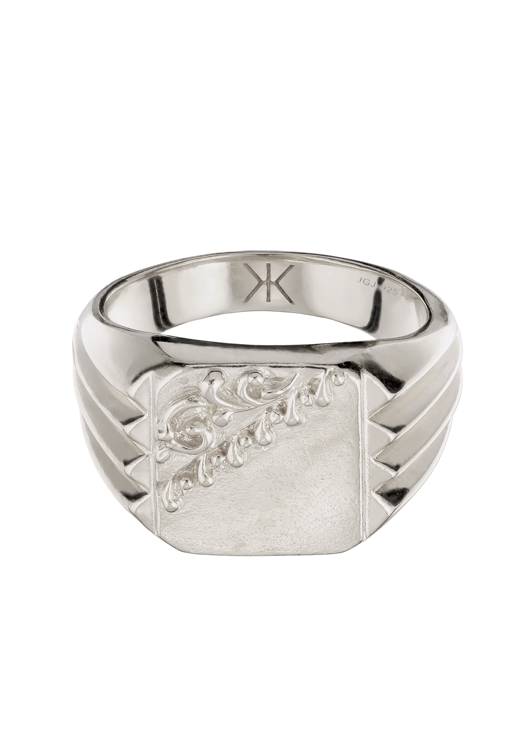 Kuzzoi Siegelring »Ring Siegelring 925 Sterling Silber«