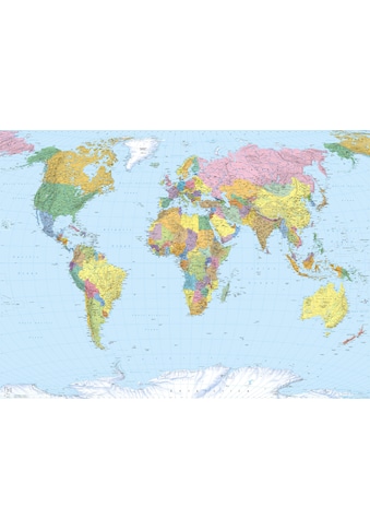 Komar Fototapete »Fototapete«, bedruckt, Papier Fototapete - World Map - Größe 270 x... kaufen