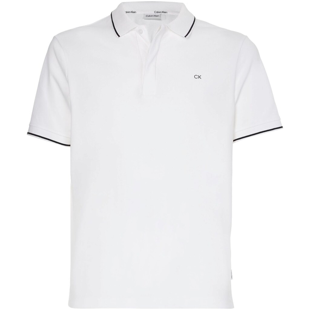 Calvin Klein Poloshirt »STRETCH PIQUE TIPPING SLIM POLO«