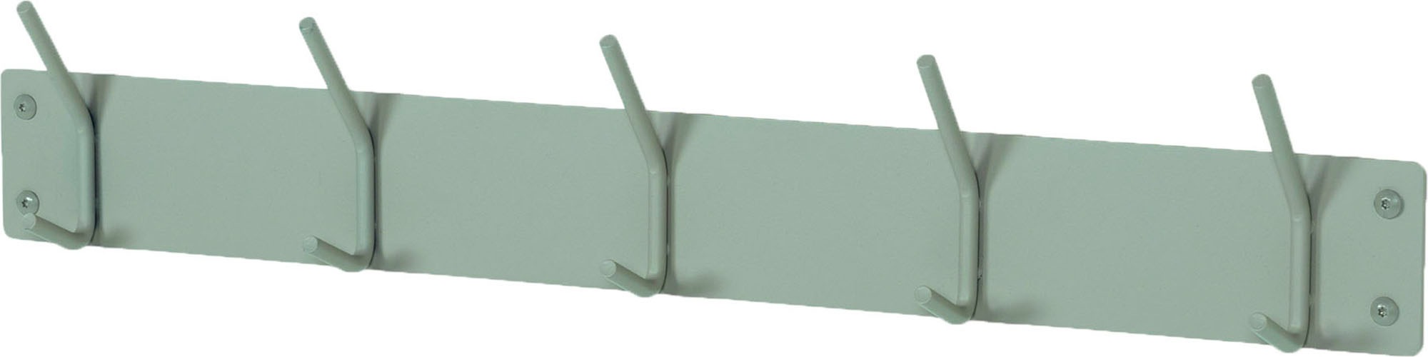 Spinder Design Garderobenhaken »FUSION 5«, (1 St.), Wandgarderobe aus Stahl mit 5 Haken und Hutablage aus Eichenholz