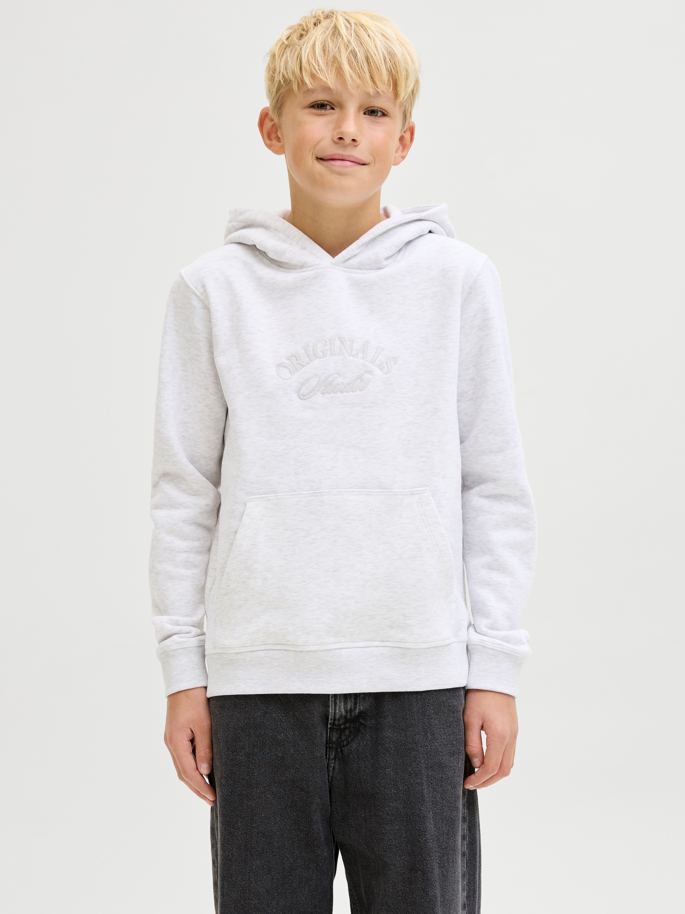 Jack & Jones Junior Kapuzensweatshirt »JORBLEECKER BRANDING SWEAT HOOD BF JNR«
