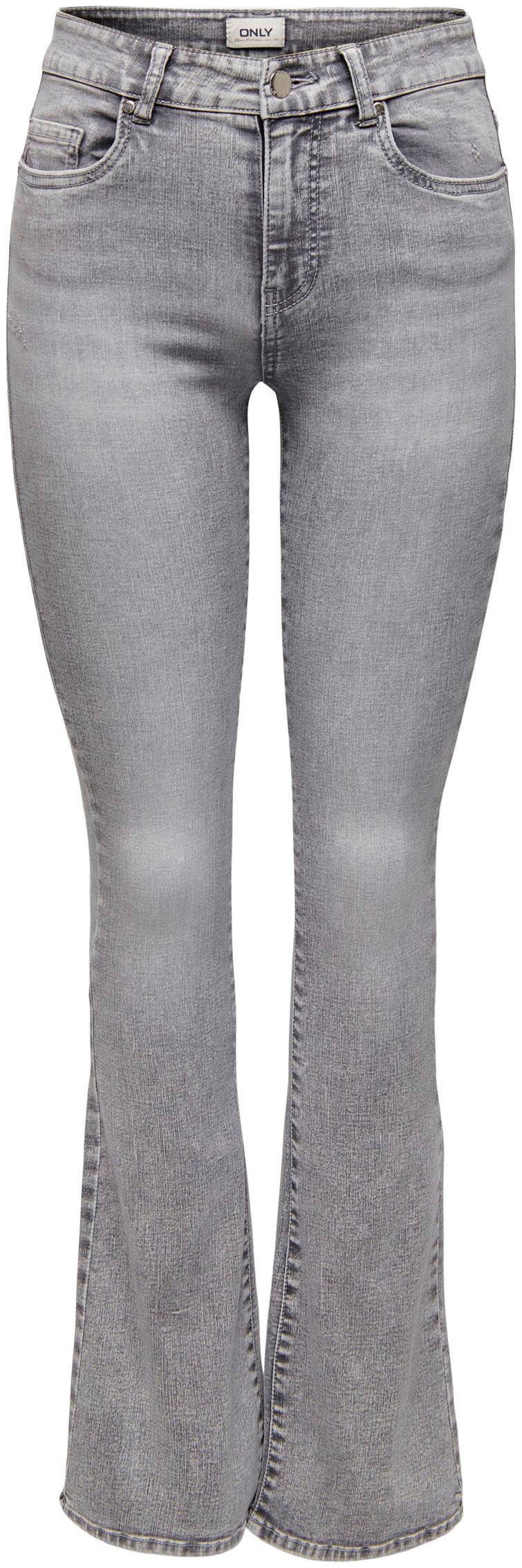 ONLY Bootcut-Jeans »ONLHUSH MID WAIST FLARED DNM«