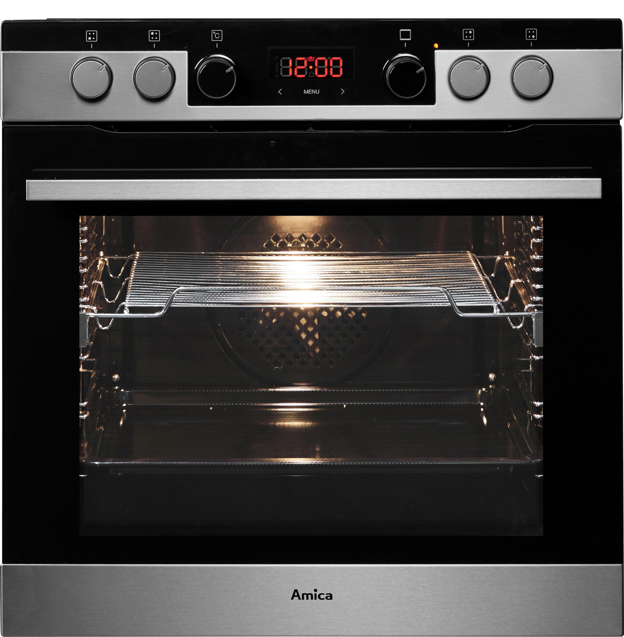 Amica Elektro-Herd-Set »EHCX 934 600 E«, mit 1-fach-Teleskopauszug, Steam Clean, SteamClean