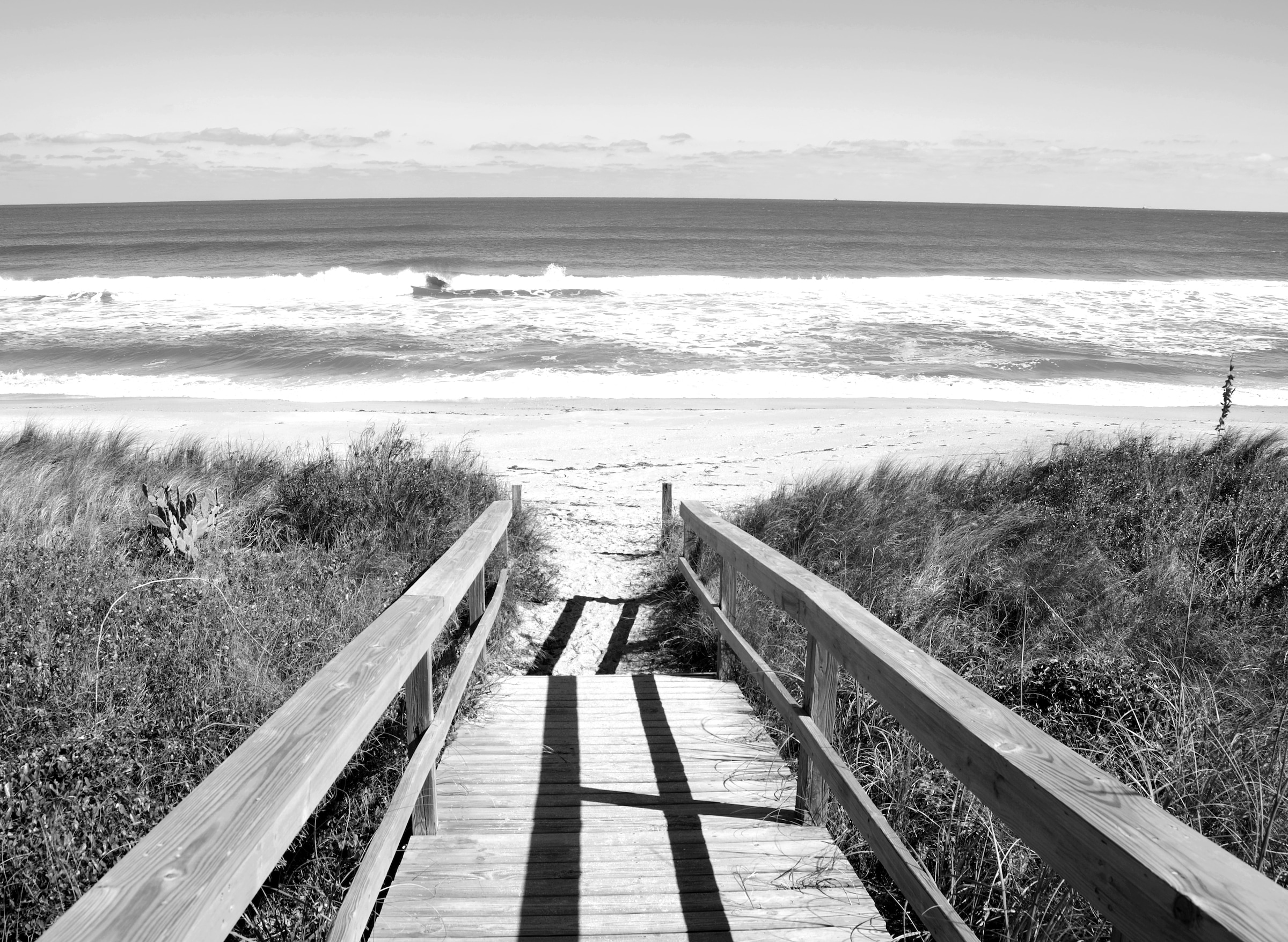 Fototapete »Strand Schwarz & Weiß«