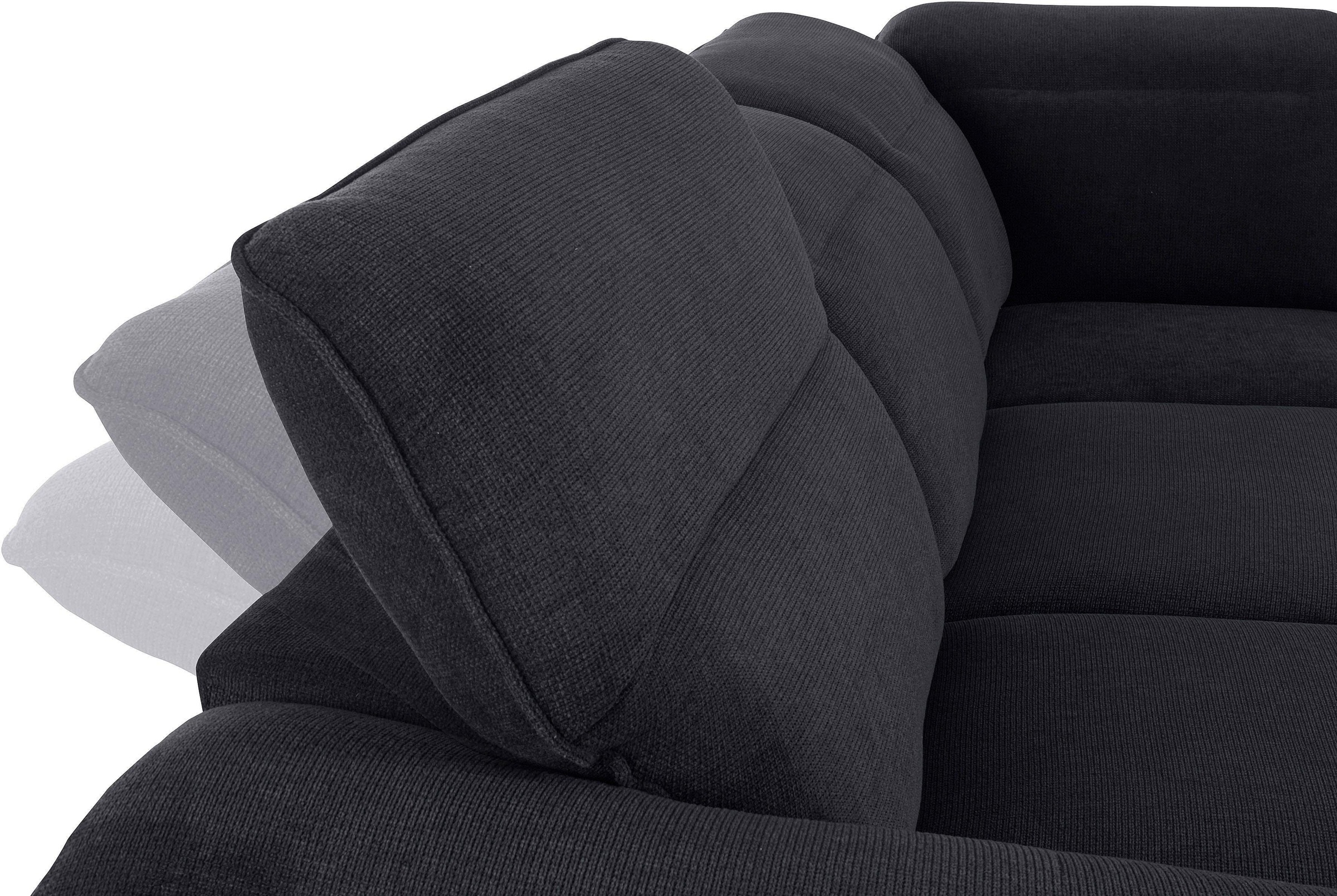 COTTA Polstergarnitur »Teresa«, (Set), Set: bestehend aus Ecksofa und Hocker, Ecksofa wahlweise Bettfunktion