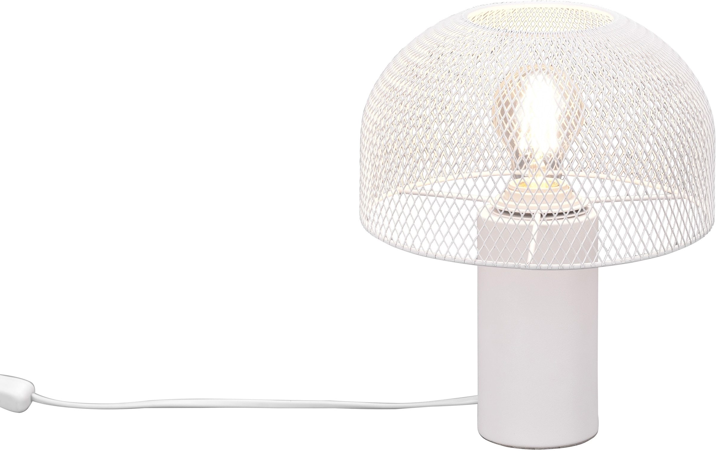 Garantie Tischleuchte Gitter mit 3 online Pilzlampe flammig-flammig, Leonique XXL »Elenoire«, Schreibtischlampe 1 Schirm Tischlampe | kaufen Draht Jahren