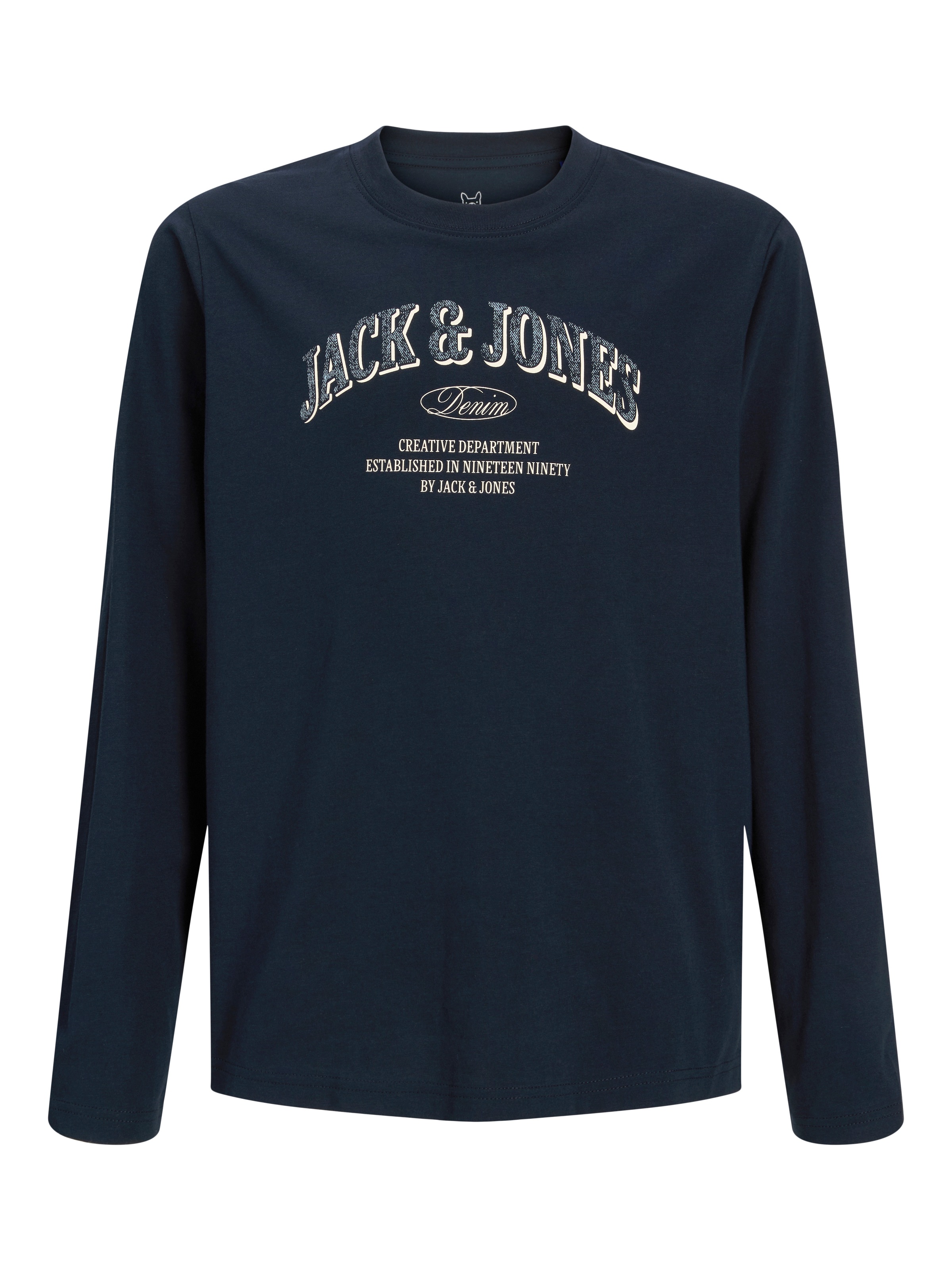Jack & Jones Junior Langarmshirt »JJEDENVER LOGO TEE LS O-NECK SN JNR« Baumwolle, relaxed fit