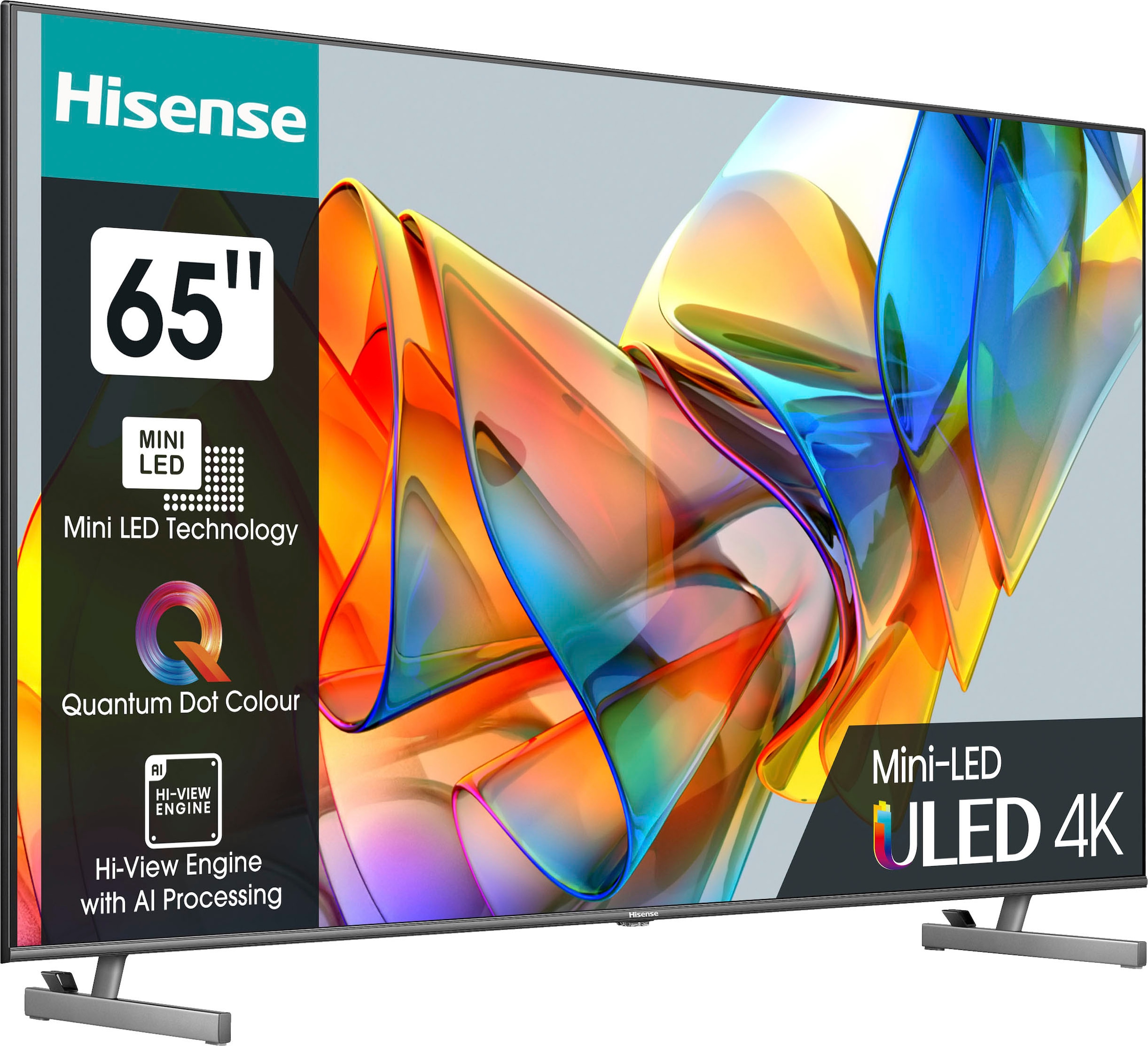Hisense Mini-LED-Fernseher Garantie 4K Ultra Jahre 3 »65U6KQ«, HD, Zoll, XXL cm/65 Smart-TV ➥ UNIVERSAL 164 
