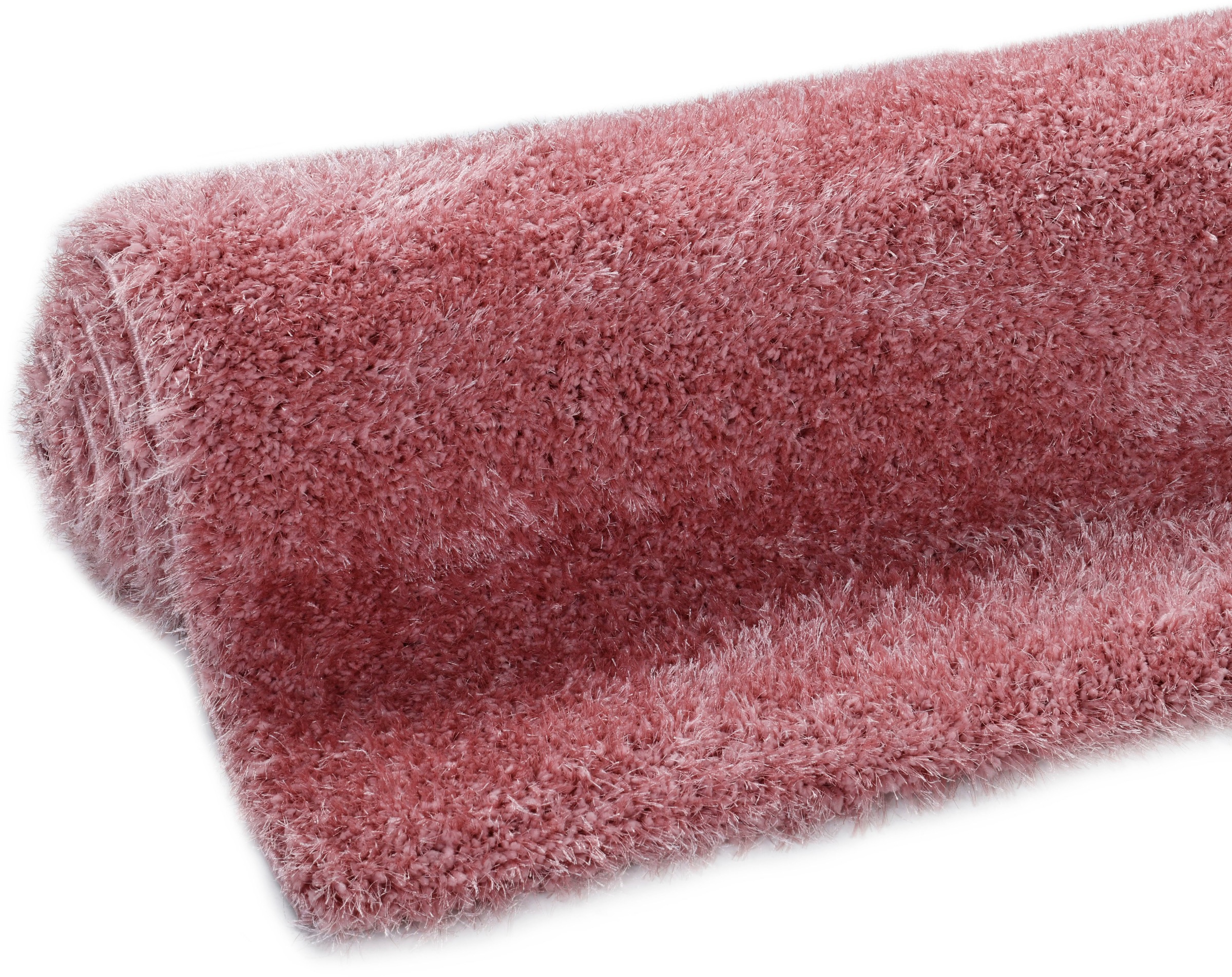 my home Hochflor-Teppich »Malin«, rechteckig, 43 mm Höhe, Shaggy in Uni-Farben, einfarbig, leicht glänzend, besonders weich
