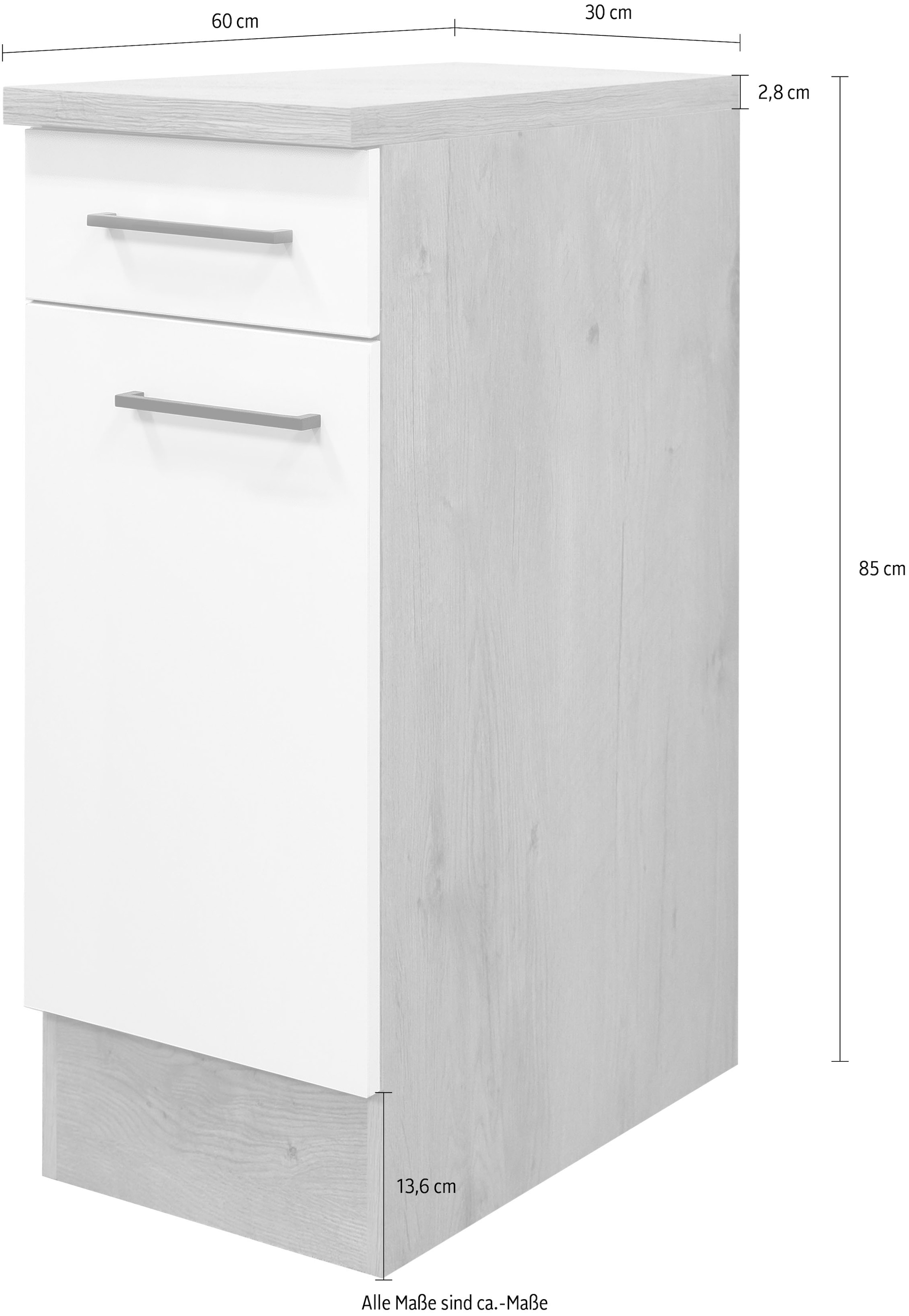 Flex-Well Unterschrank »Morena«, (B x H x T) 30 x 85 x 60 cm