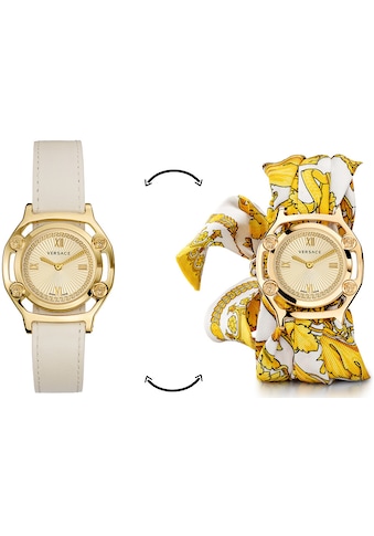 Versace Schweizer Uhr »Medusa Frame, VEVF00620«, (Set, 2 tlg., Uhr mit Lederband und... kaufen