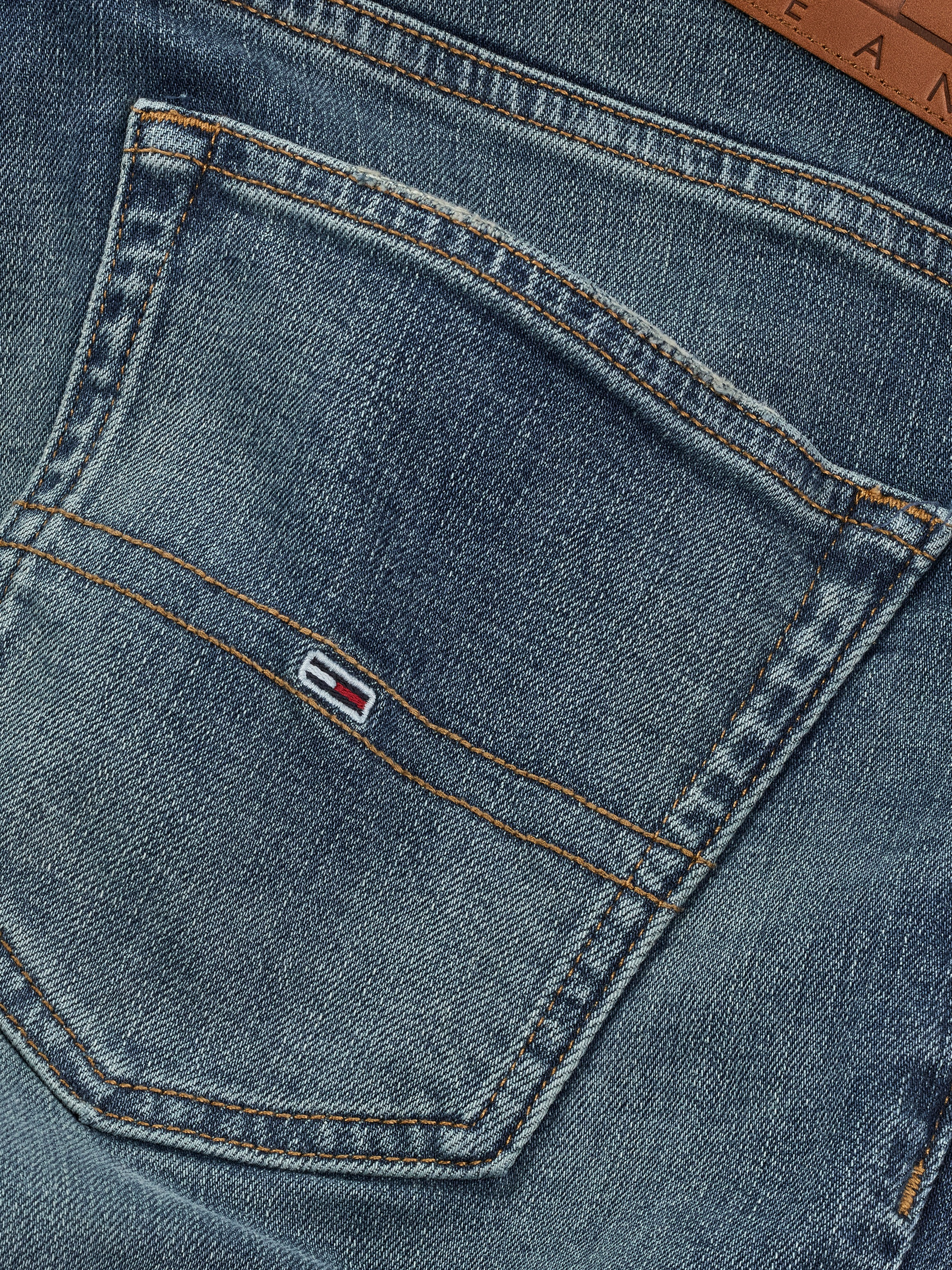 Tommy Jeans Slim-fit-Jeans »Austin Slim Tapered«, Mit Gürtelschlaufen