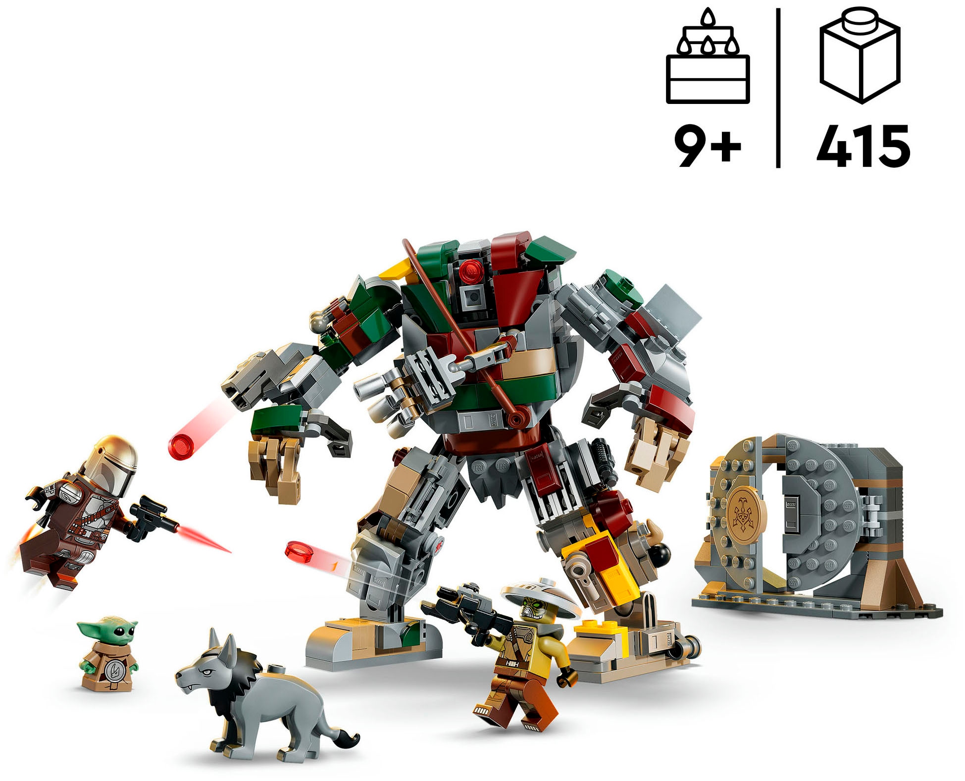LEGO® Konstruktionsspielsteine »Showdown mit dem Wächterdroiden am Huttenpalast (75451)« LEGO Star Wars; Made in Europe