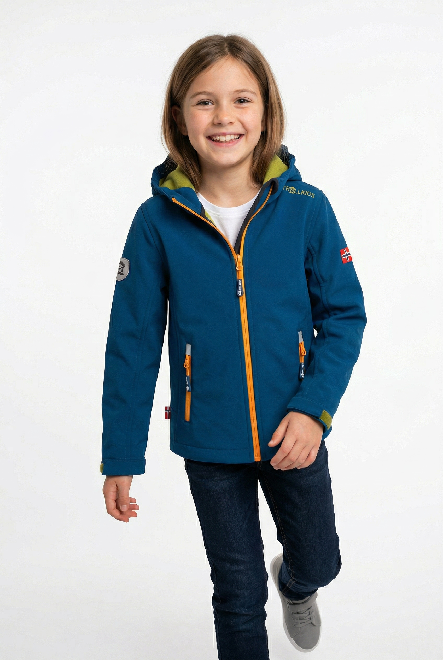 TROLLKIDS Softshelljacke »Kids Trollfjord Jacket« winddicht, wasserabweisend, mit Reißverschluss, Übergangsjacke