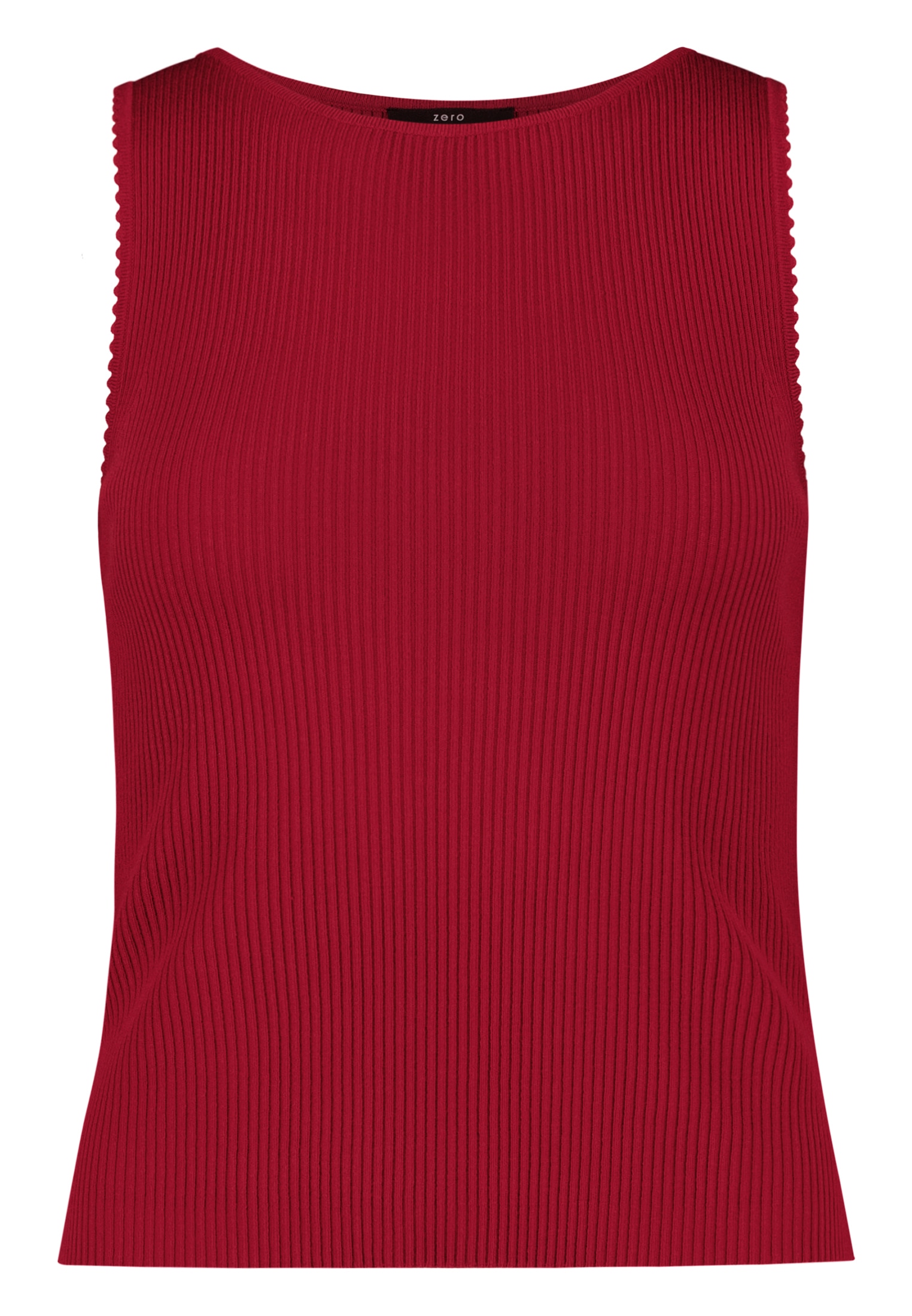 Zero Kurzarmpullover »Strick-Top ohne Arm«