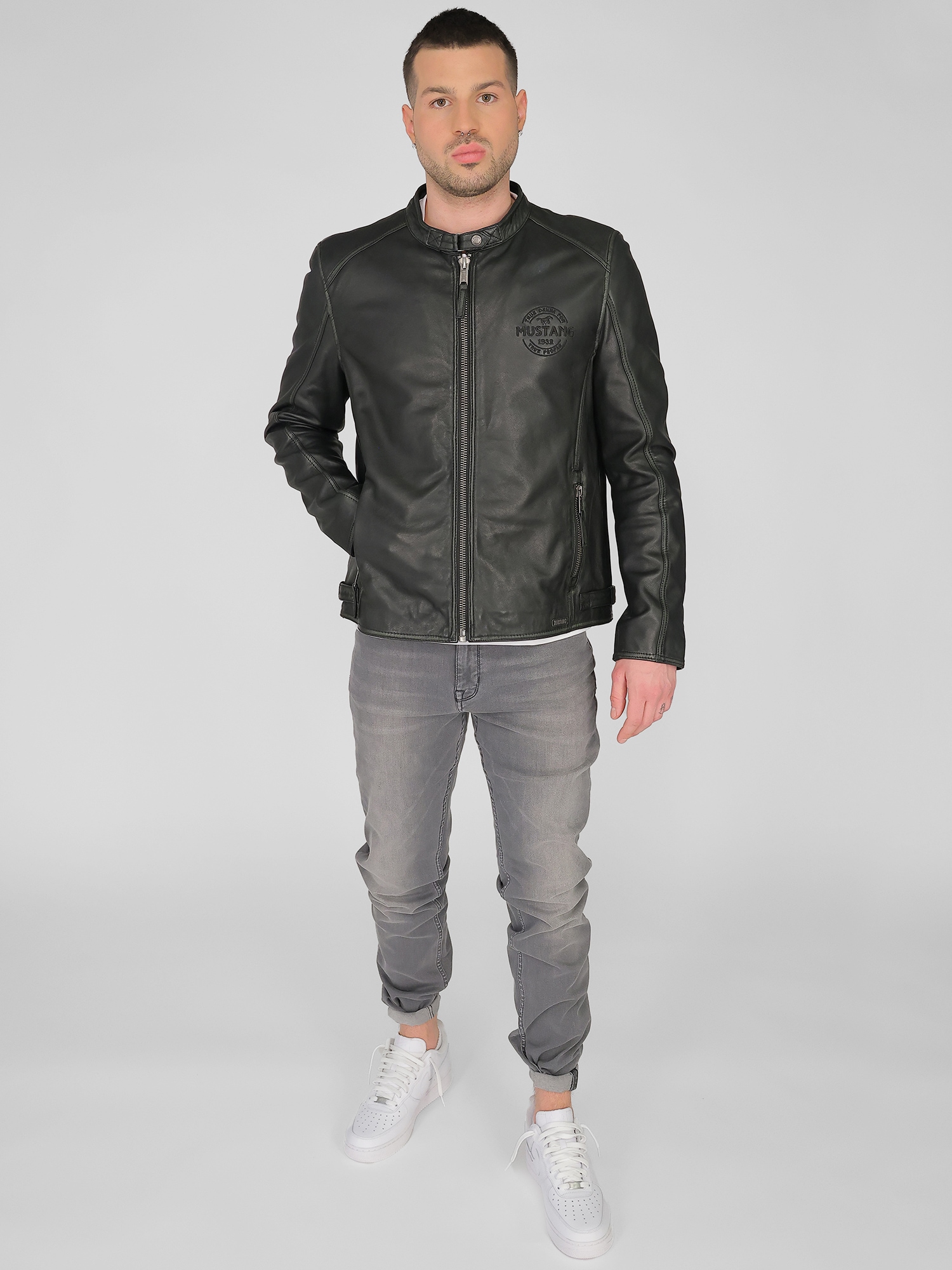MUSTANG Bikerjacke »Lederjacke 31021308«