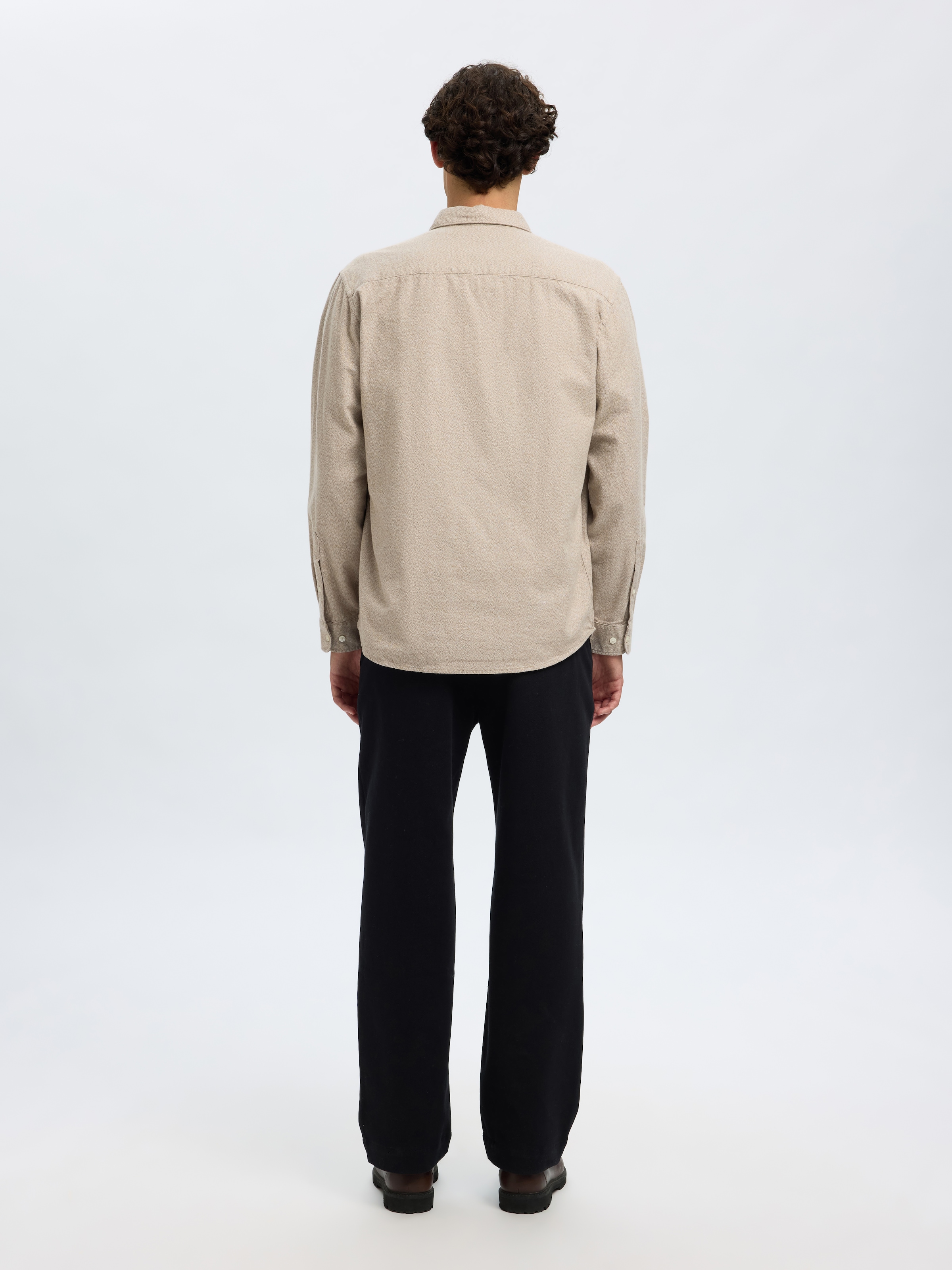 SELECTED HOMME Langarmhemd »SLHREGNOAH BRUSHED TWIST SHIRT LS NOOS«