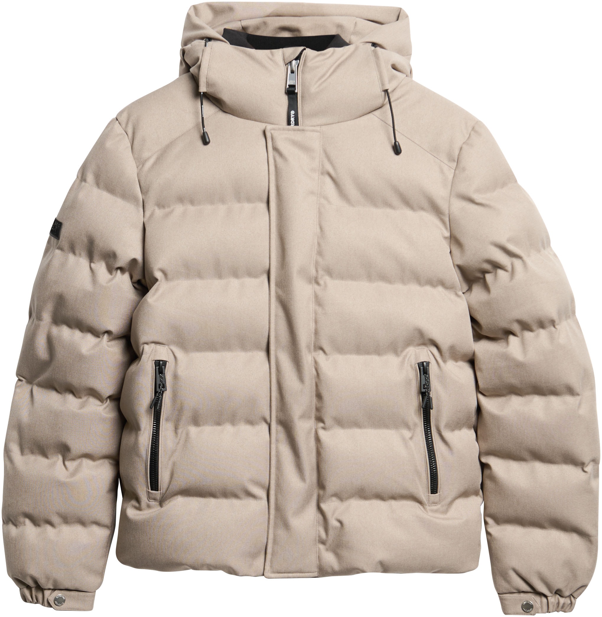 Superdry Steppjacke »HOODED TWEED SPORTS PUFFER JKT«, mit Kapuze